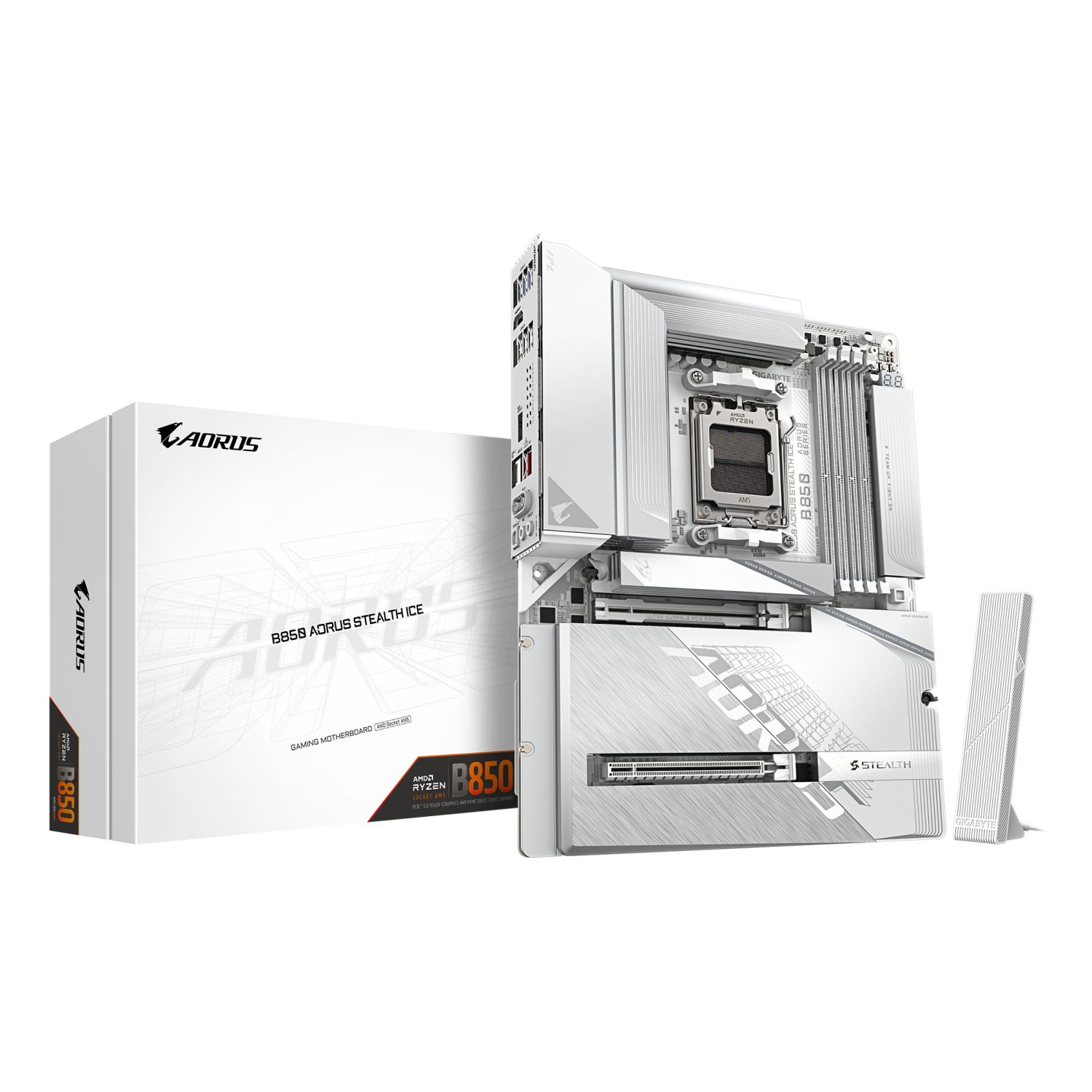 Gigabyte B850 Motherboards - White