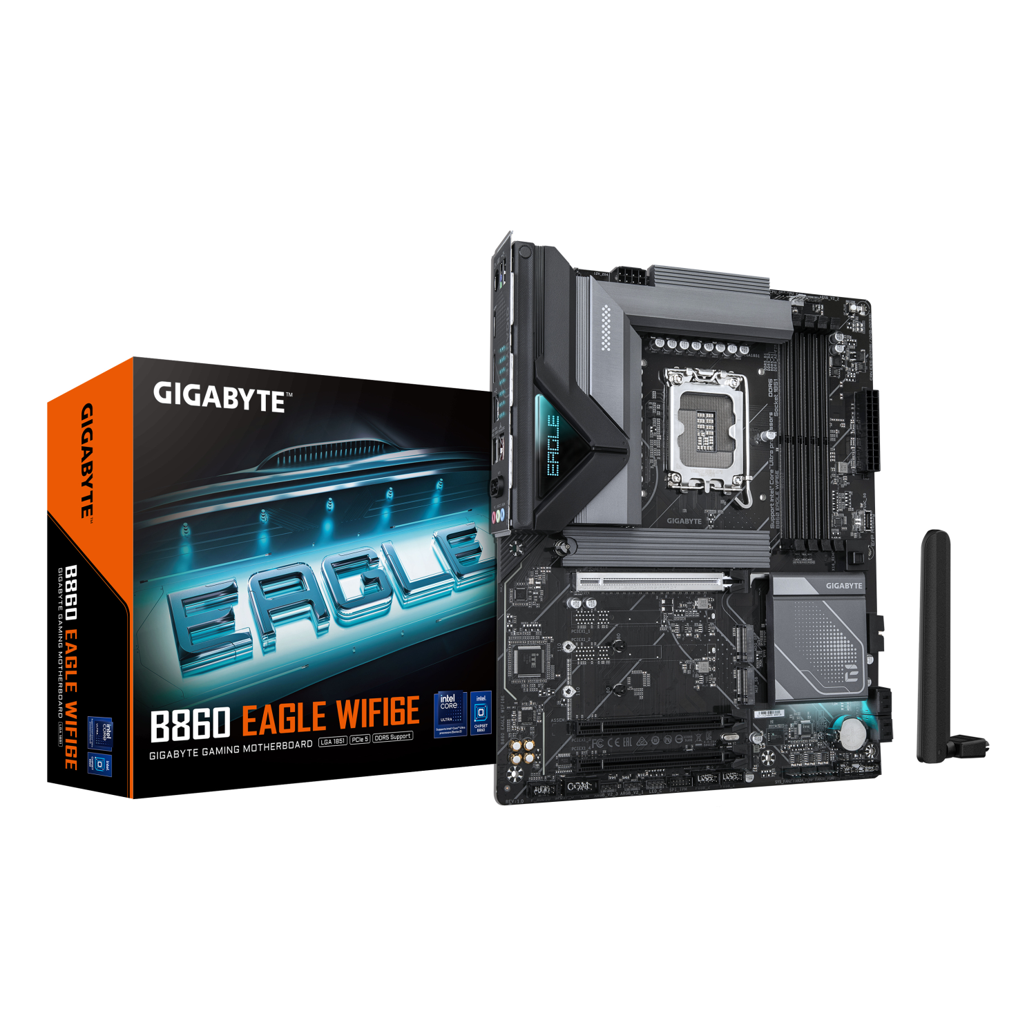 Gigabyte B860 Motherboards - Dark brown