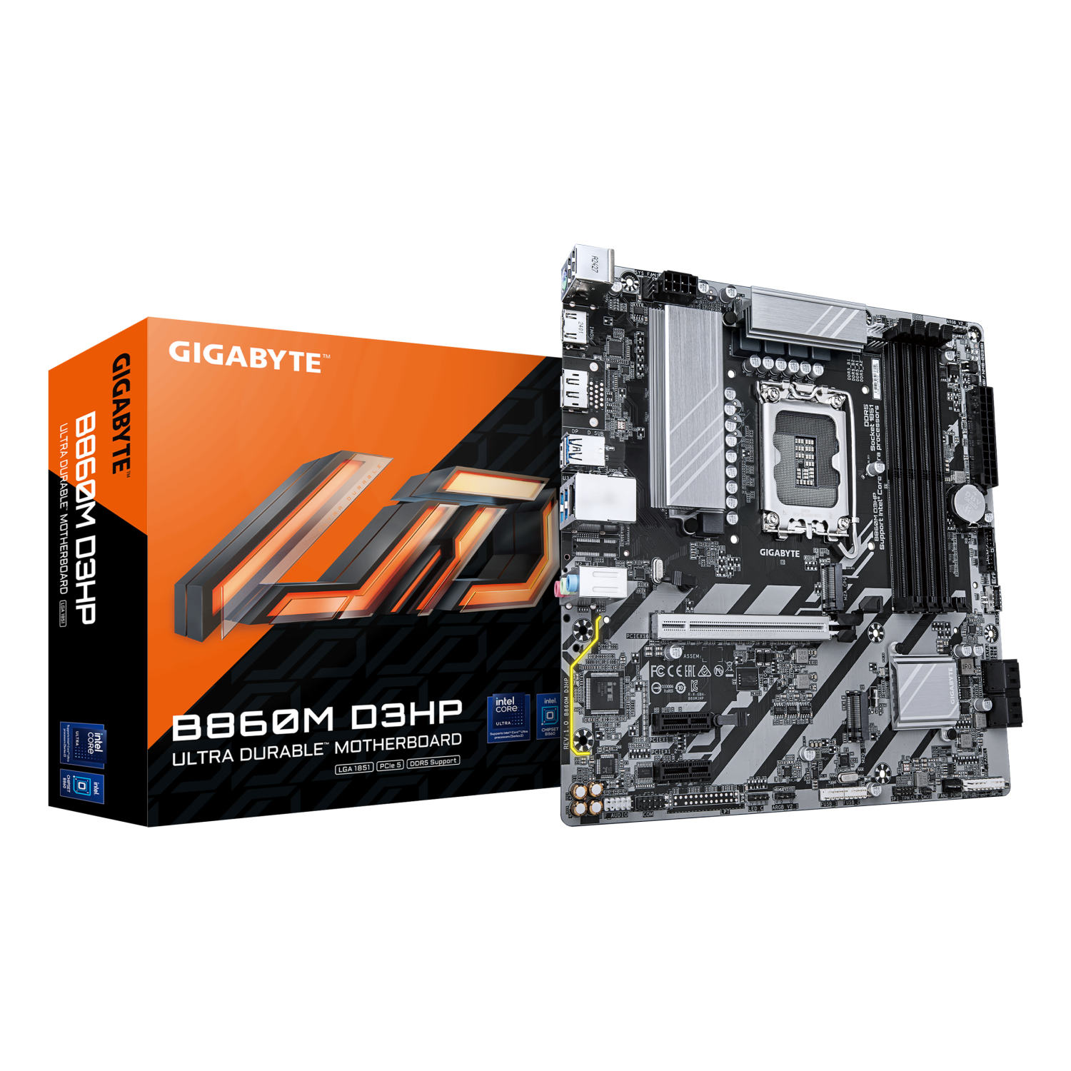 Gigabyte B860M Motherboards - Dark brown