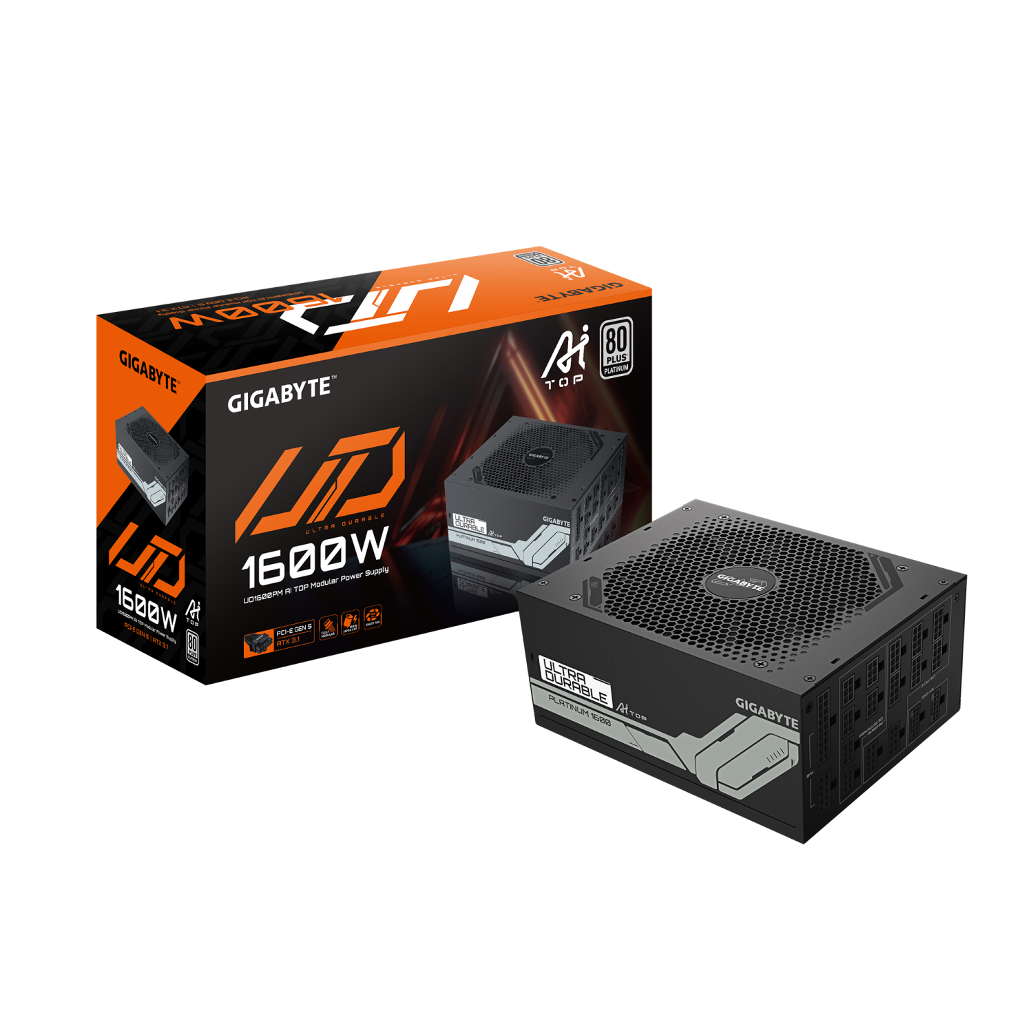Gigabyte UD1600PM Power Supply Units - Black