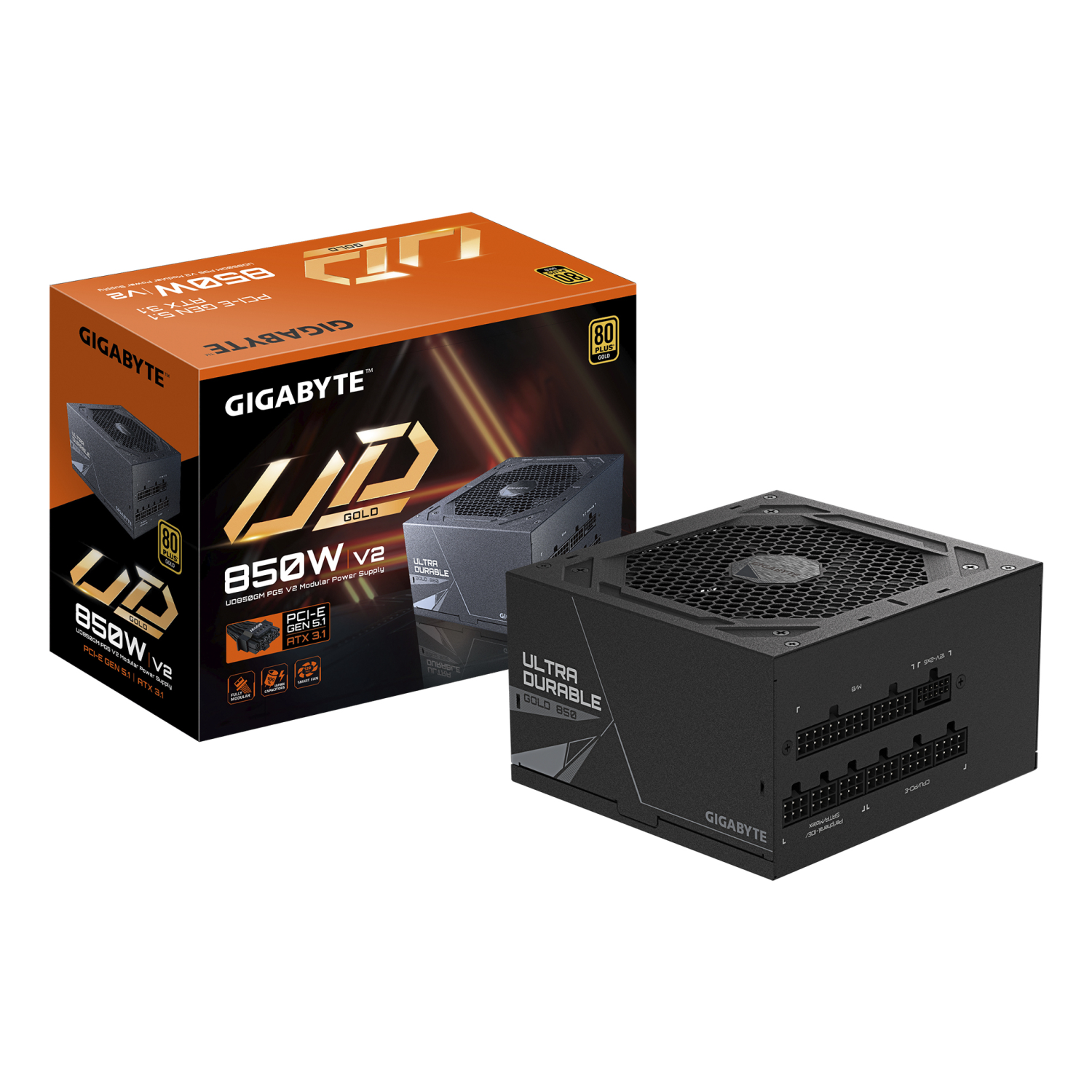 Gigabyte GP-UD850GM Power Supply Units - Black