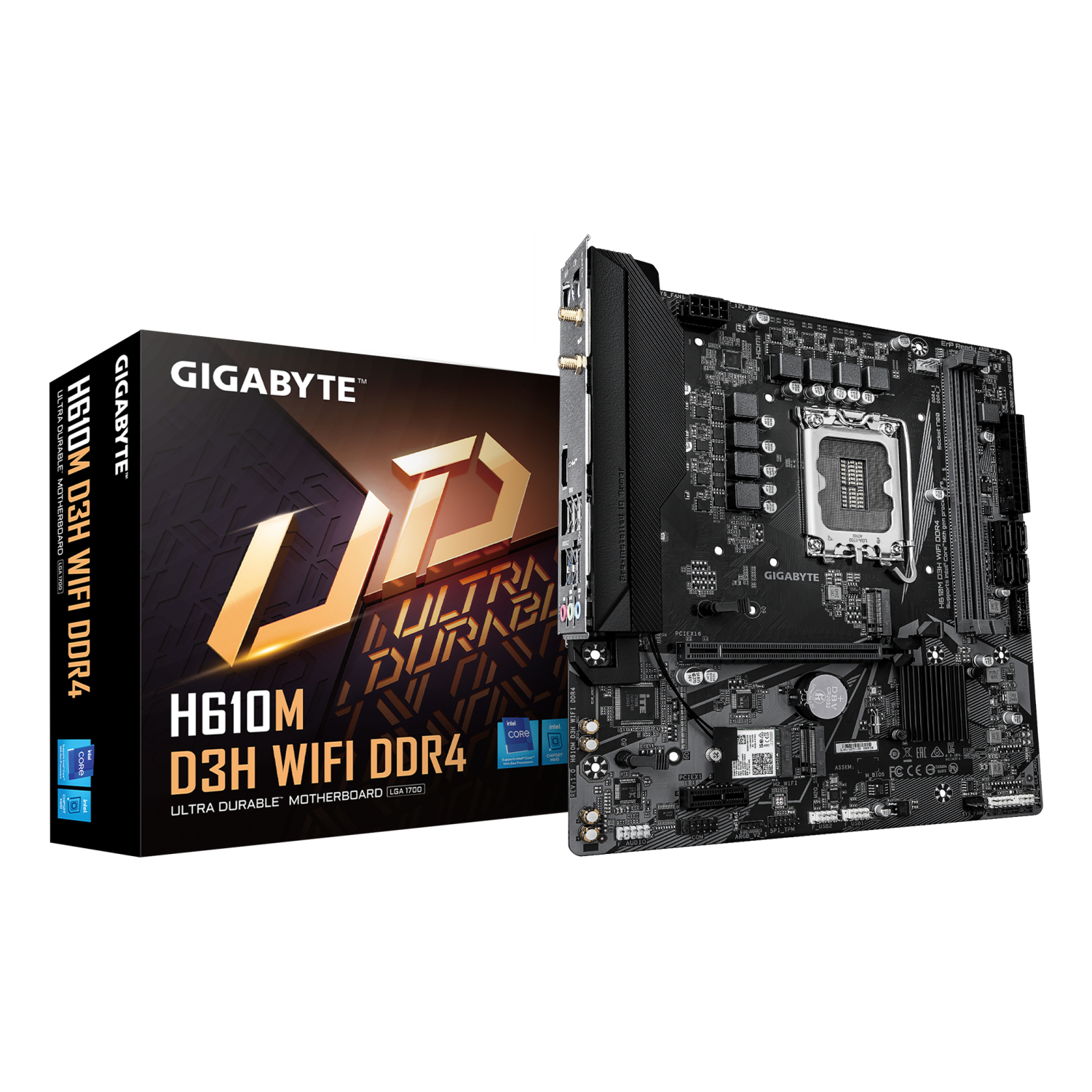 Gigabyte H610M Motherboards - Dark brown