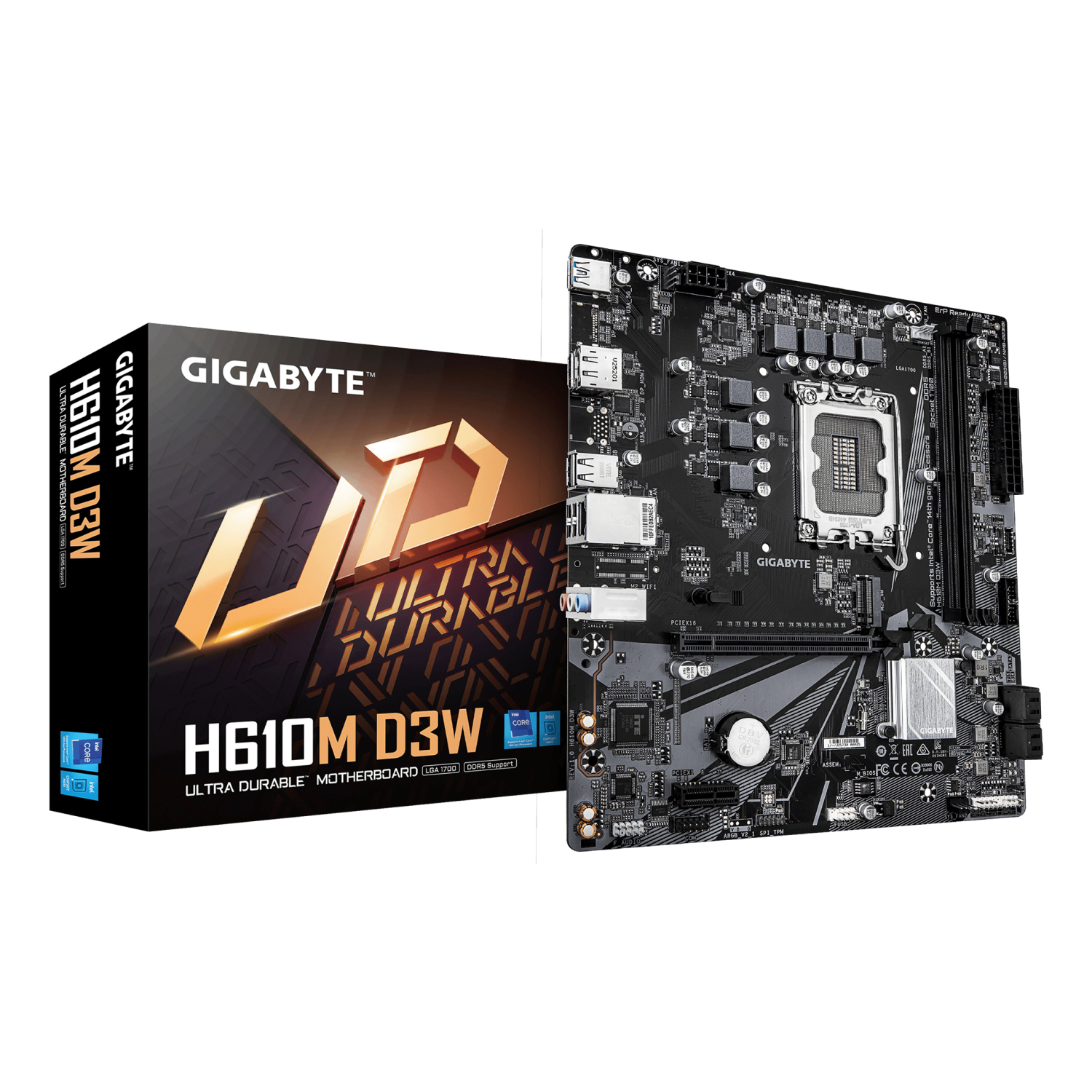 Gigabyte H610M Motherboards - Dark brown
