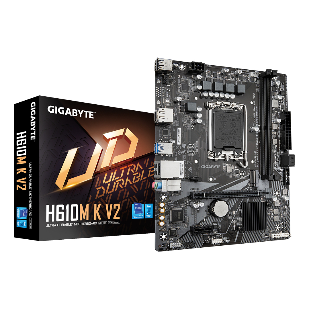 Gigabyte H610M Motherboards - Dark brown