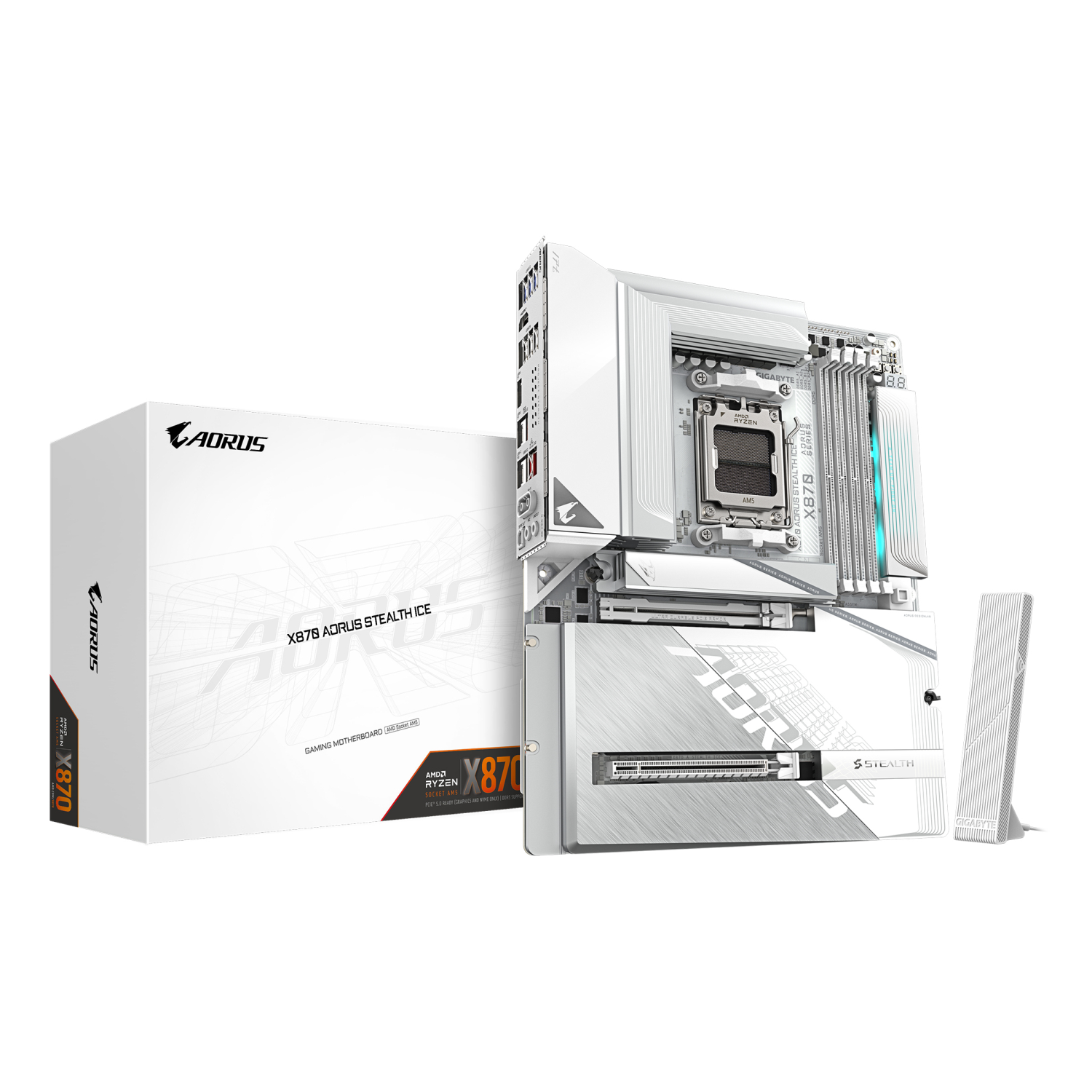 Gigabyte X870 Motherboards - White