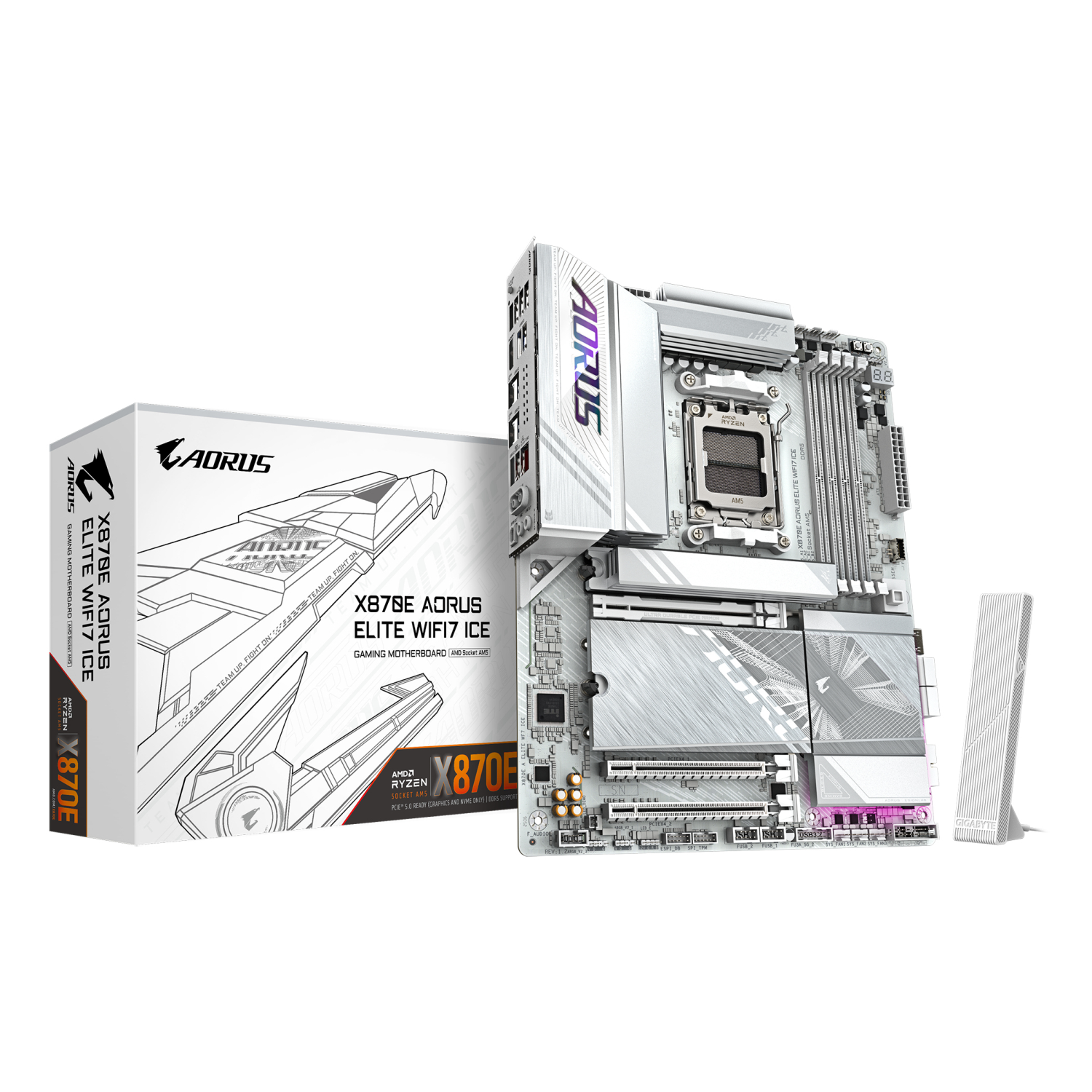 Gigabyte X870E Motherboards - White