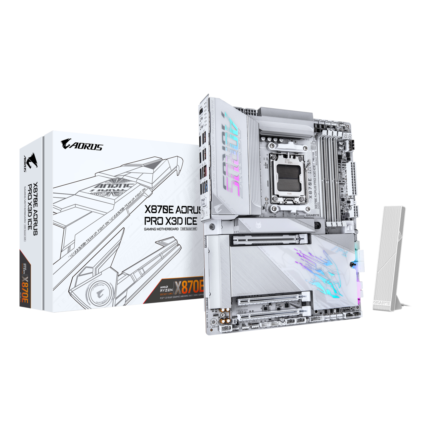 Gigabyte X870E Motherboards - White