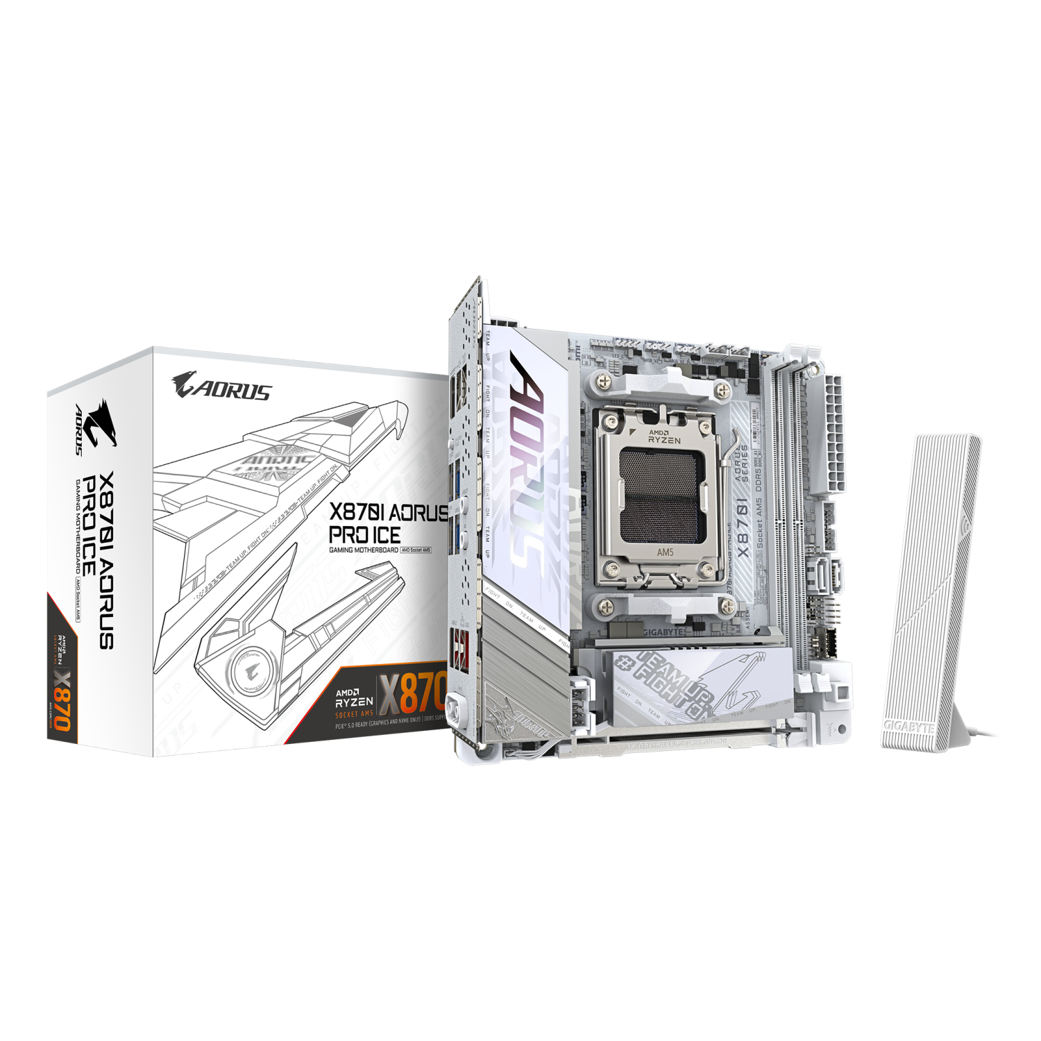 Gigabyte X870I Motherboards - White