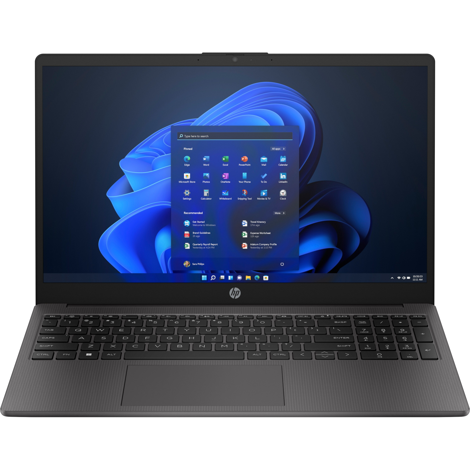 HP 255 G10 AA1D6ES#ABU Laptop 15.6 Inch Full HD IPS Screen AMD Ryzen 7 7730U Processor 16GB RAM 512GB SSD AMD Radeon Graphics Windows 11 Pro