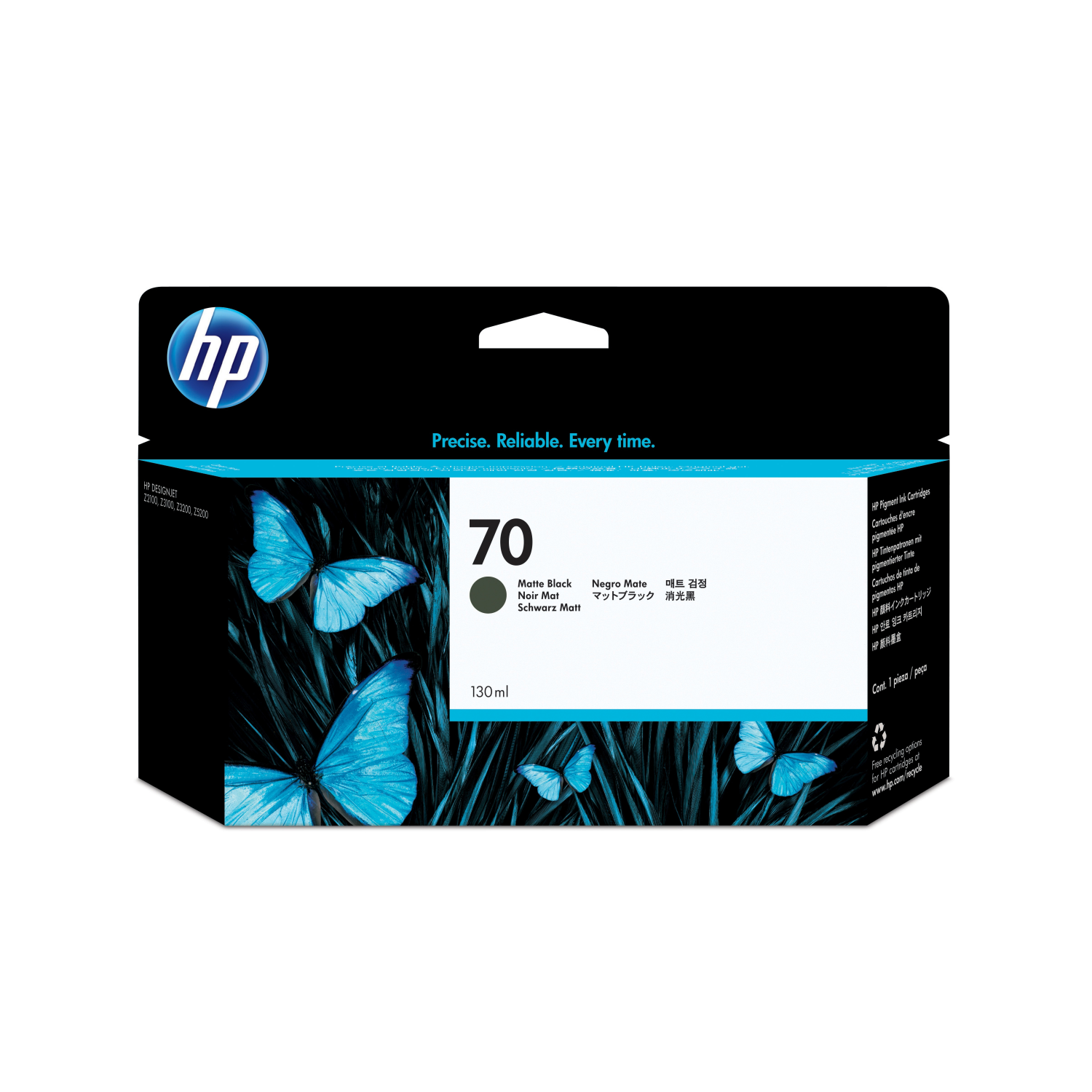 HP 70 130ML MATT BLACK INK CARTRIDGE