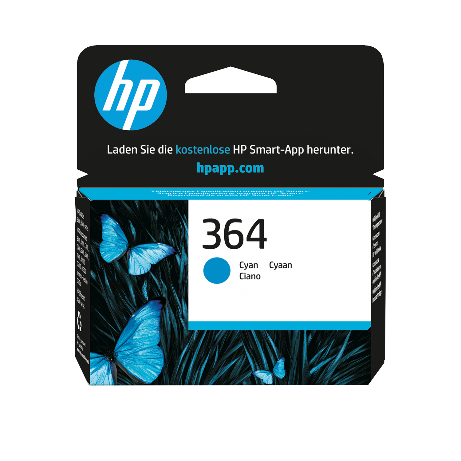 HP 364 CYAN INK CARTRIDGE