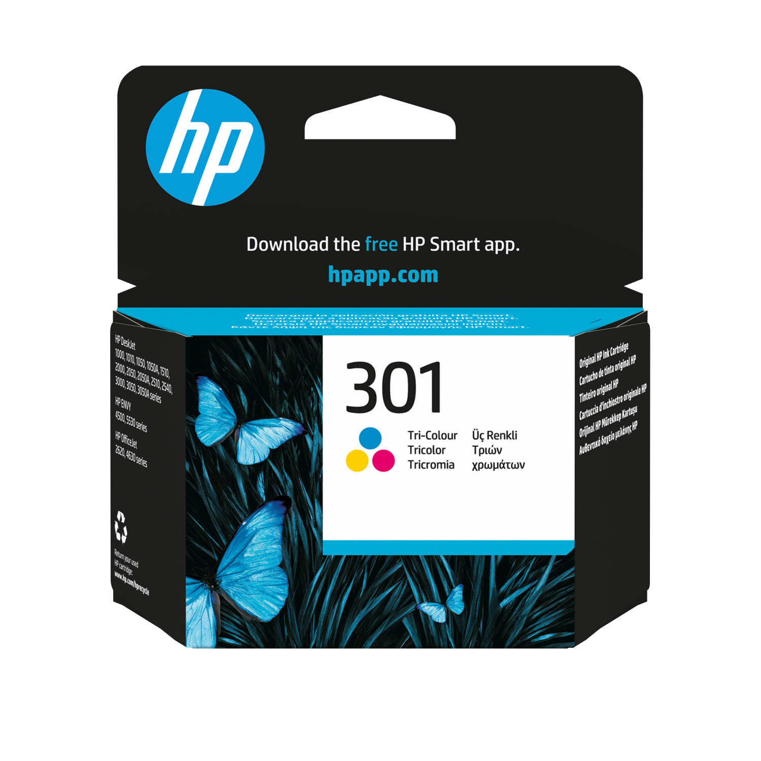 HP 301 TRI-COLOR INK CARTRIDGE
