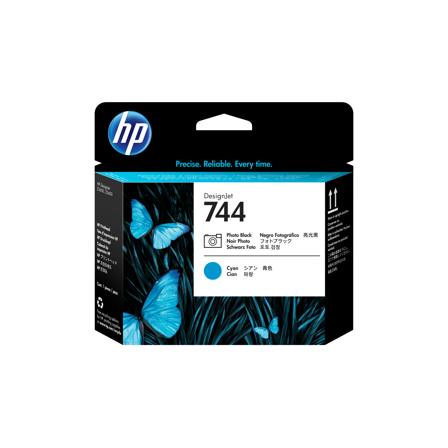 HP 744 PHOTO BLACK & CYAN PRINTHEAD