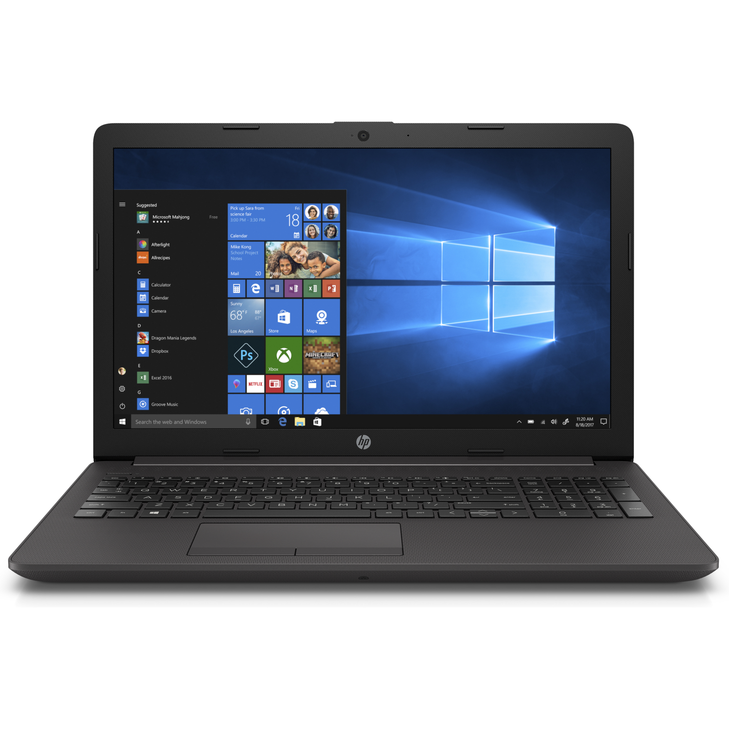 HP i5-1035G1 Laptops - 15.6 Inches - 8GB - Black