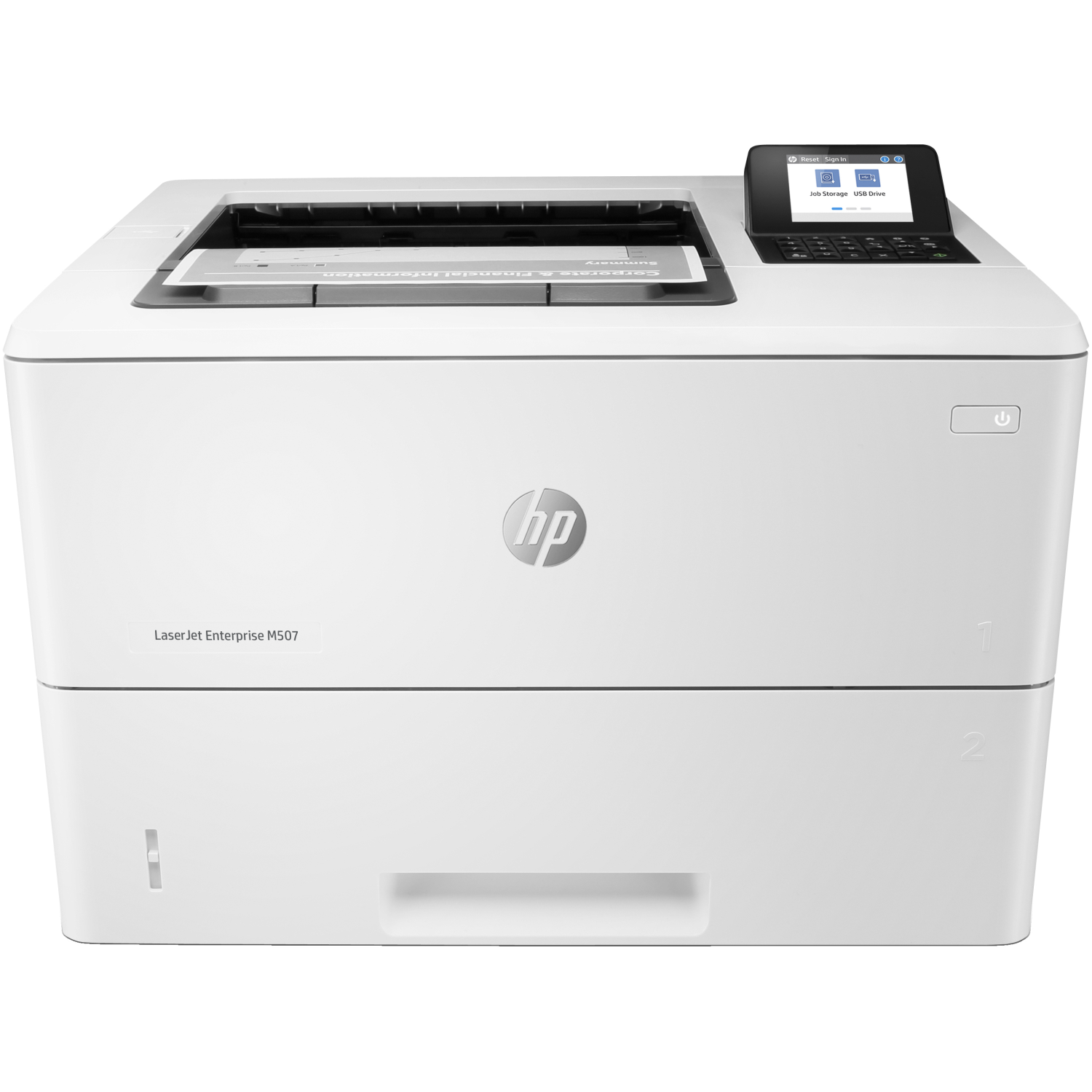 HP M507dn Laser Printers - 2.7 Inches - 512MB - White