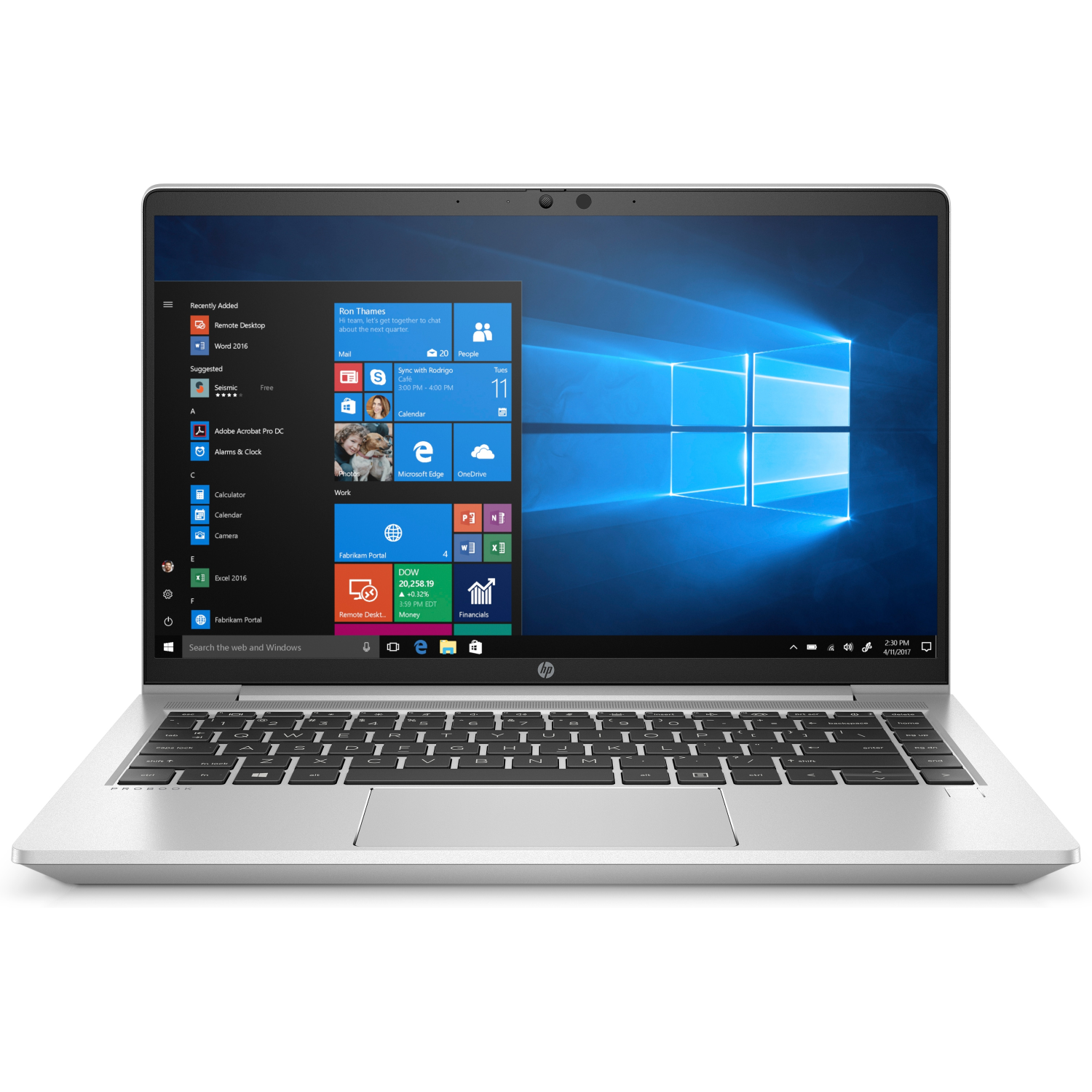 HP i5-1135G7 Laptops - 14 Inches - 8GB - Silver