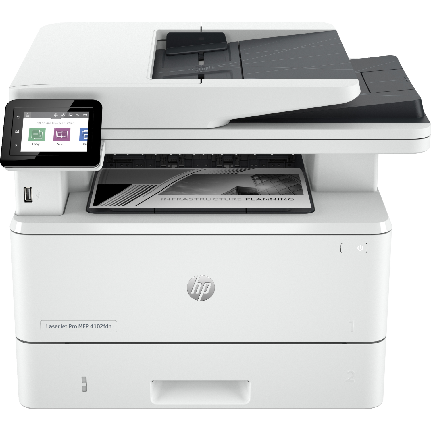 HP 4102fdn Multifunction Printers - 2.7 Inches - 512MB - White