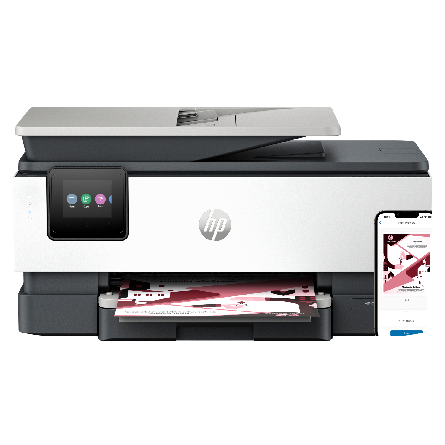 HP 8122e Multifunction Printers - 512MB - Grey