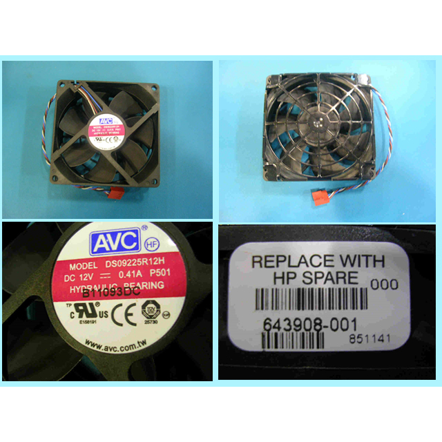 HP 643908-001 computer cooling system Computer case Fan 9.2 cm