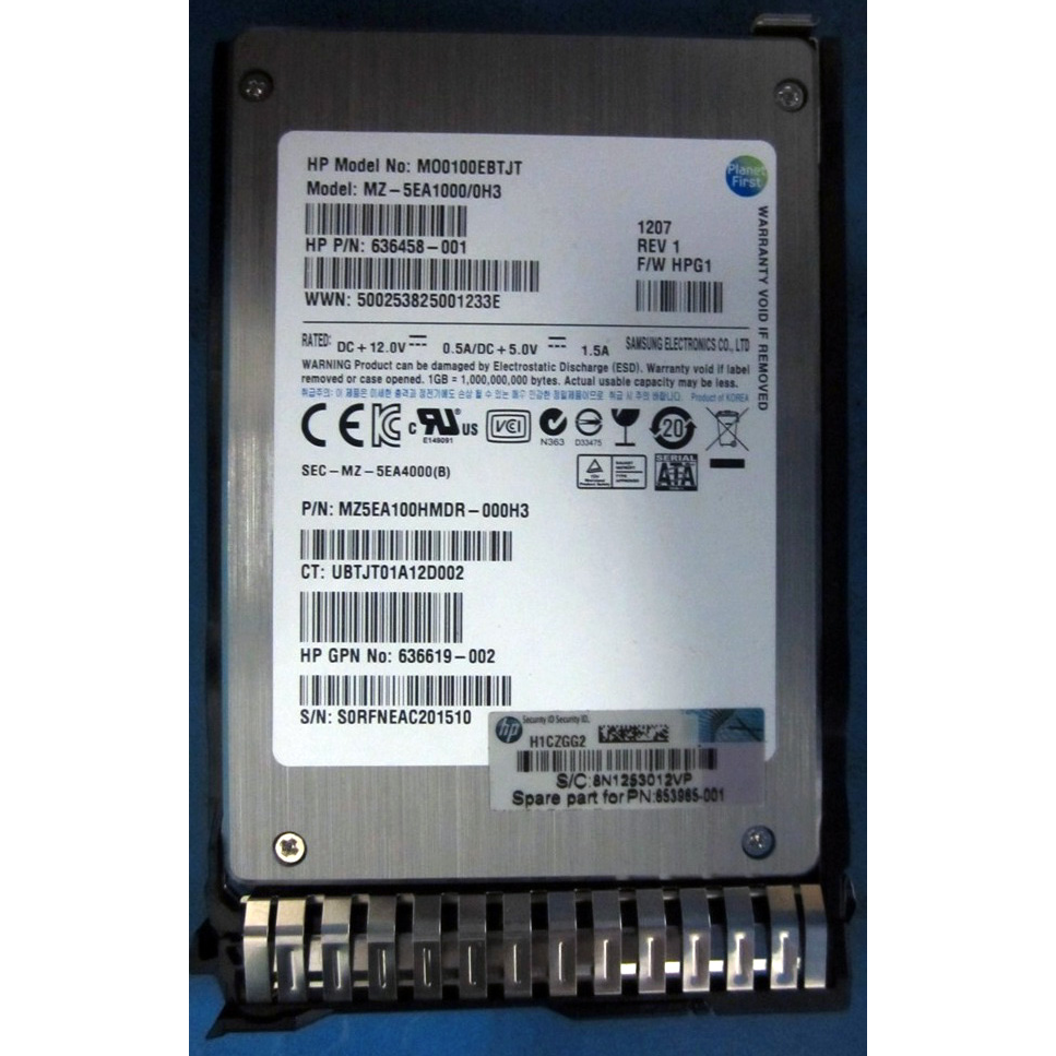HP 100GB Internal Solid State Drives