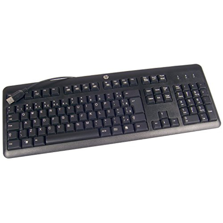 HP 672647-033 keyboard USB QWERTY UK English Black