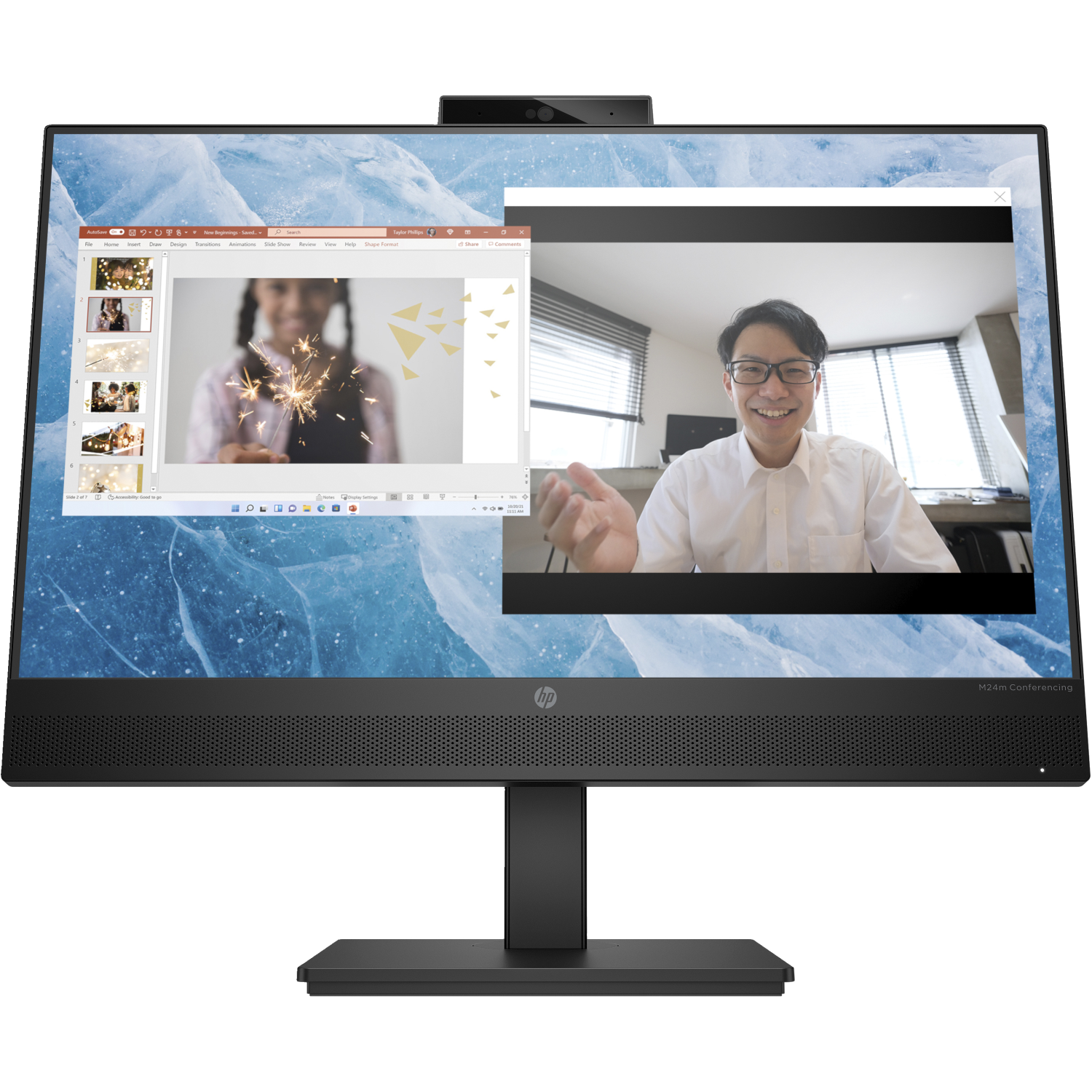 HP M24M Computer Monitors - 23.8 Inches - Black