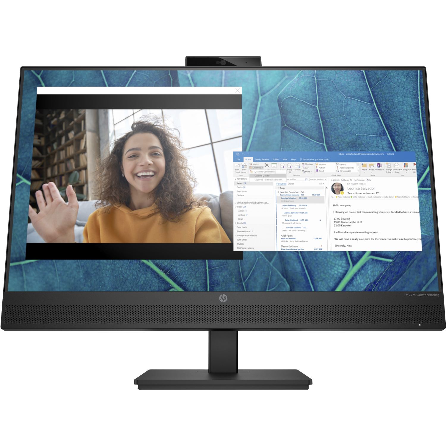 HP M27m Computer Monitors - 27 Inches - Black