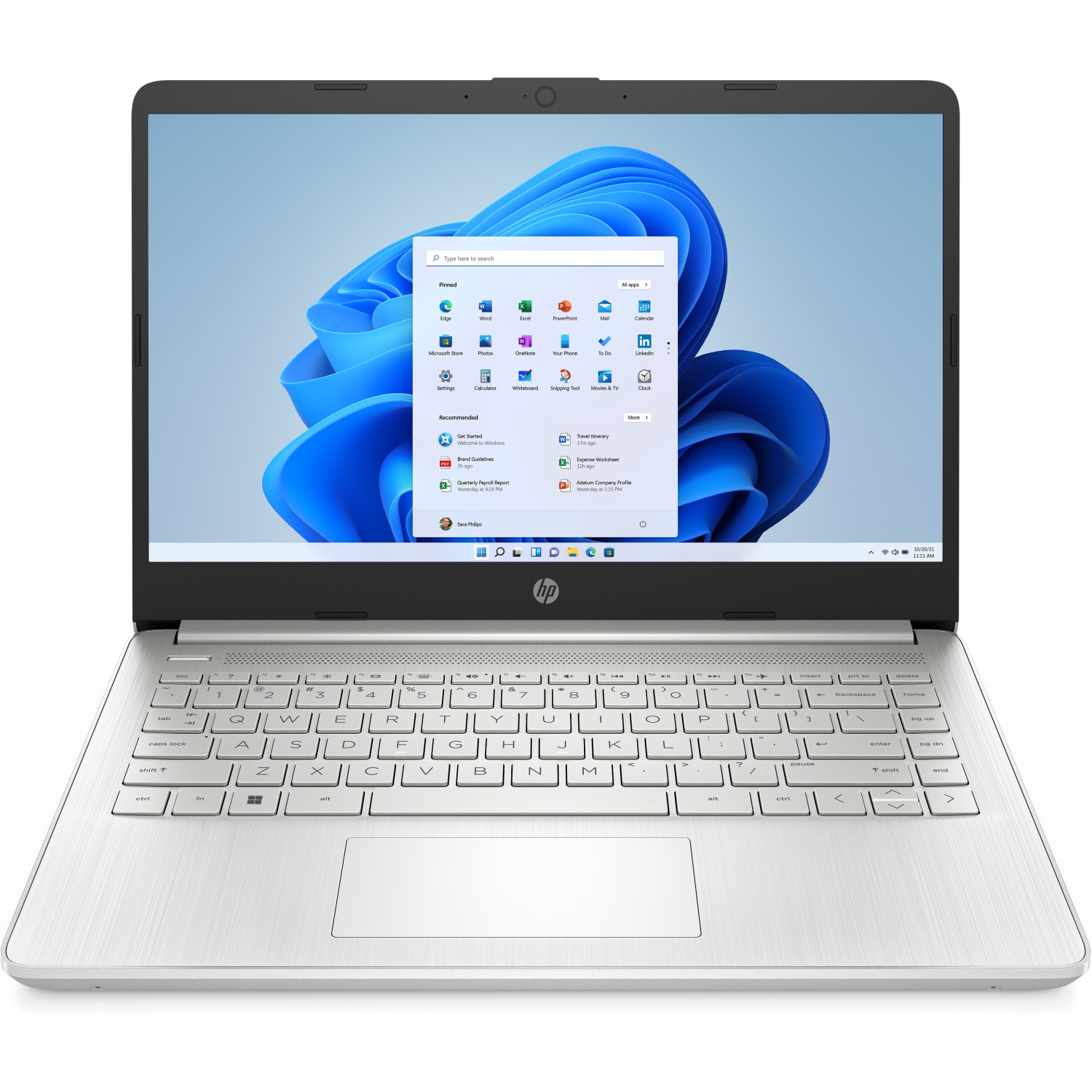 HP 14s-fq1005na Laptops - 14 Inches - 8GB - Silver