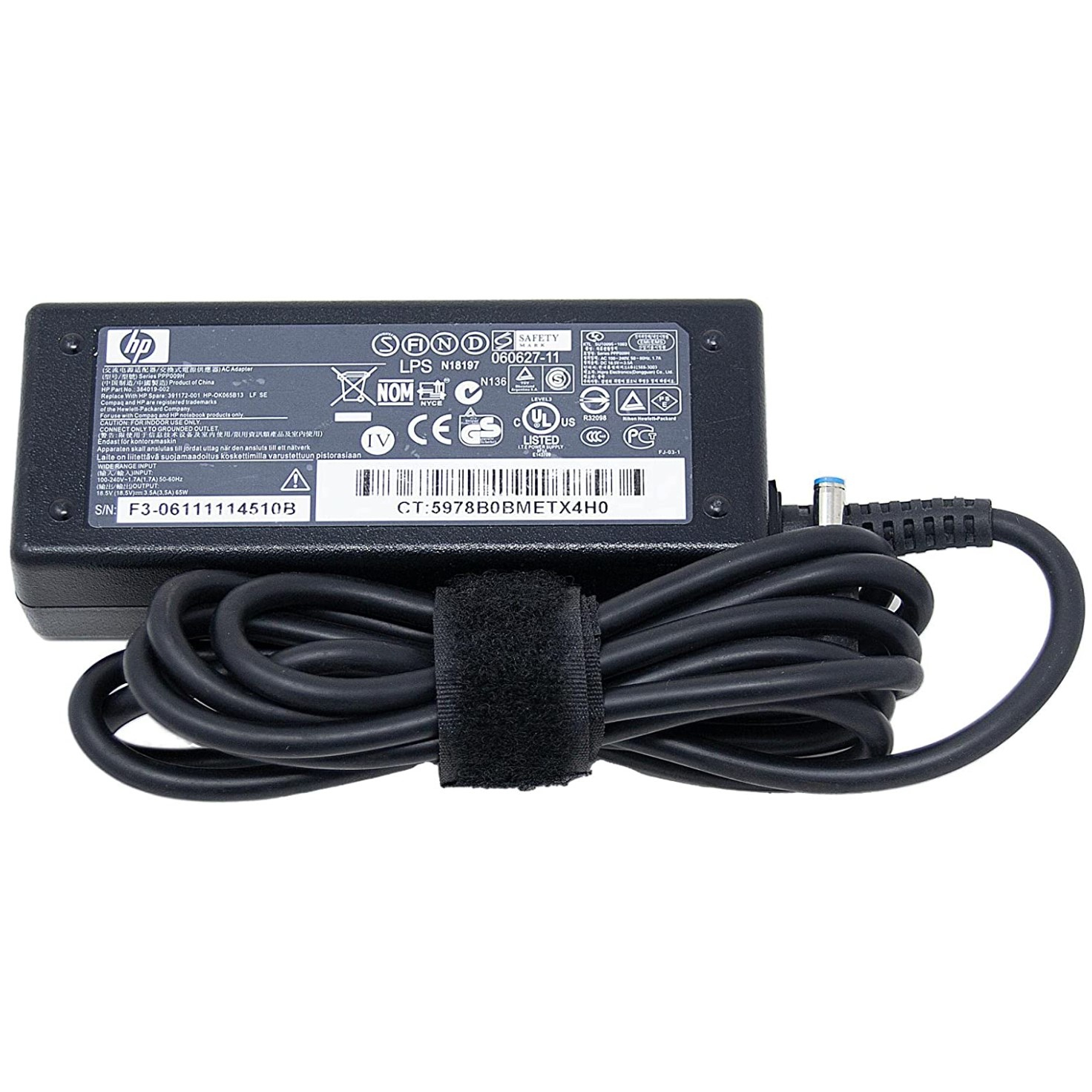 HP 710340-850 power adapter/inverter Indoor 65 W Black