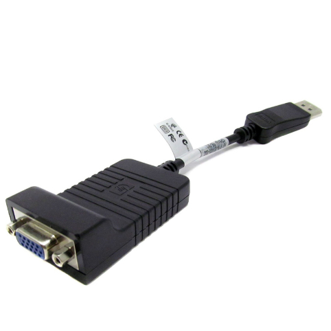 HP 753745-001 video cable adapter 0.2 m DisplayPort VGA Black