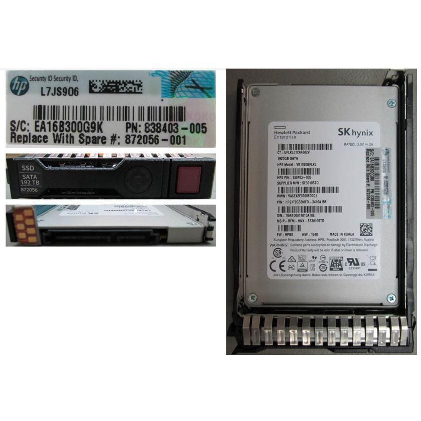 HP E 1.92TB 2.5INCH 6G RI SC DS SATA SSD