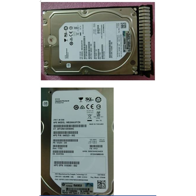 HP 2TB 7.2K 12G SAS 3.5INCH MDL HDD