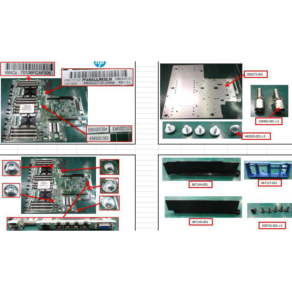 HP DL380 G10 SYSTEM BOARD