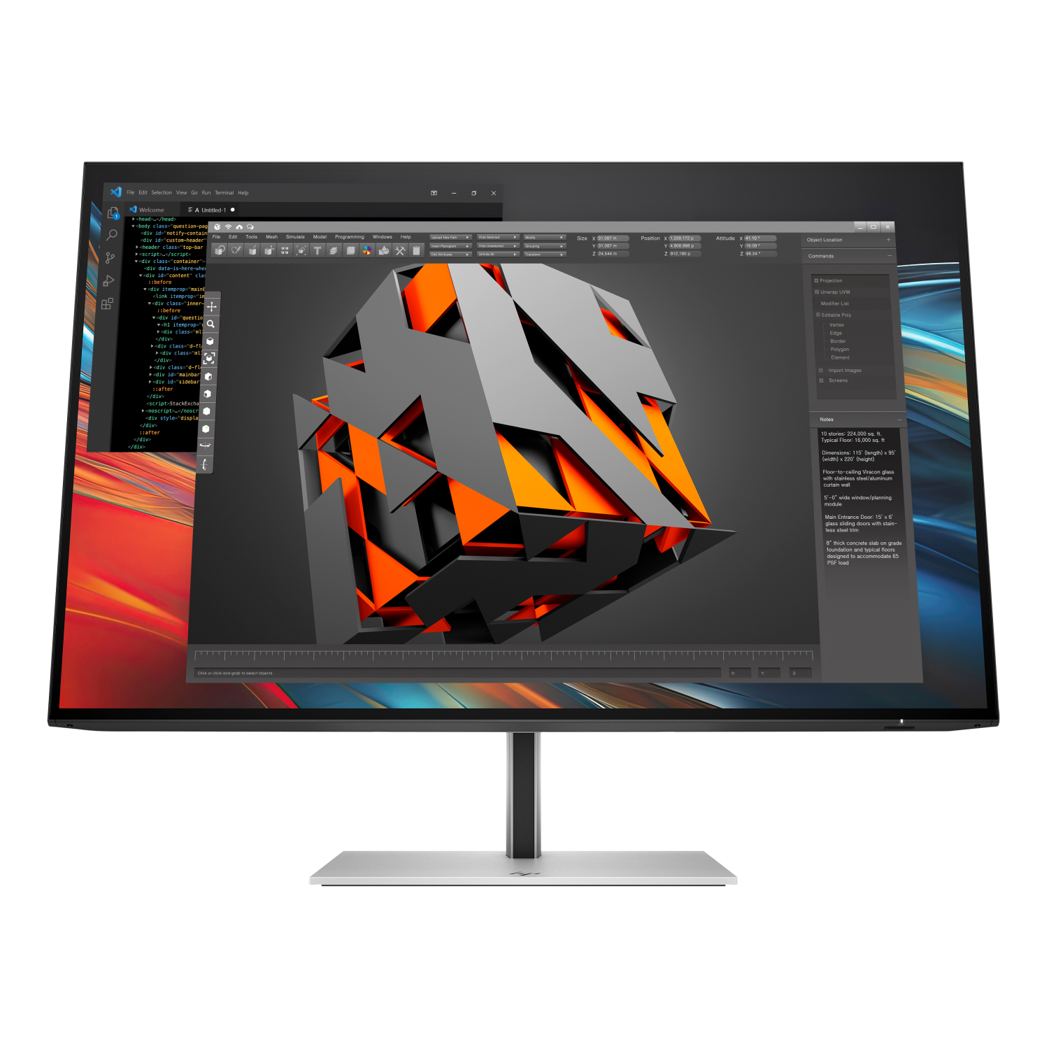 HP 724pn Computer Monitors - 24 Inches