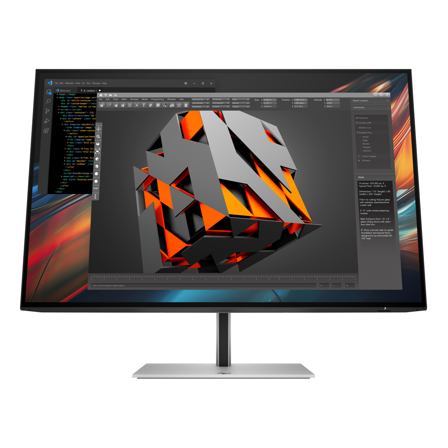 HP 724PU Computer Monitors - 24 Inches
