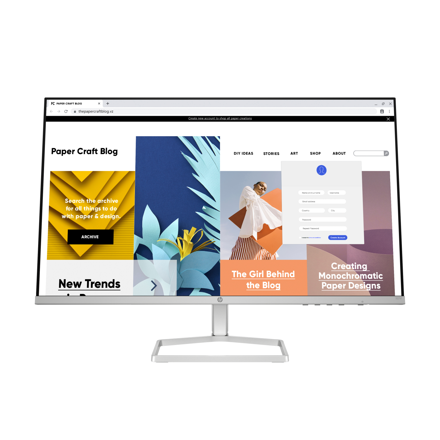 HP 527sf Computer Monitors - 27 Inches