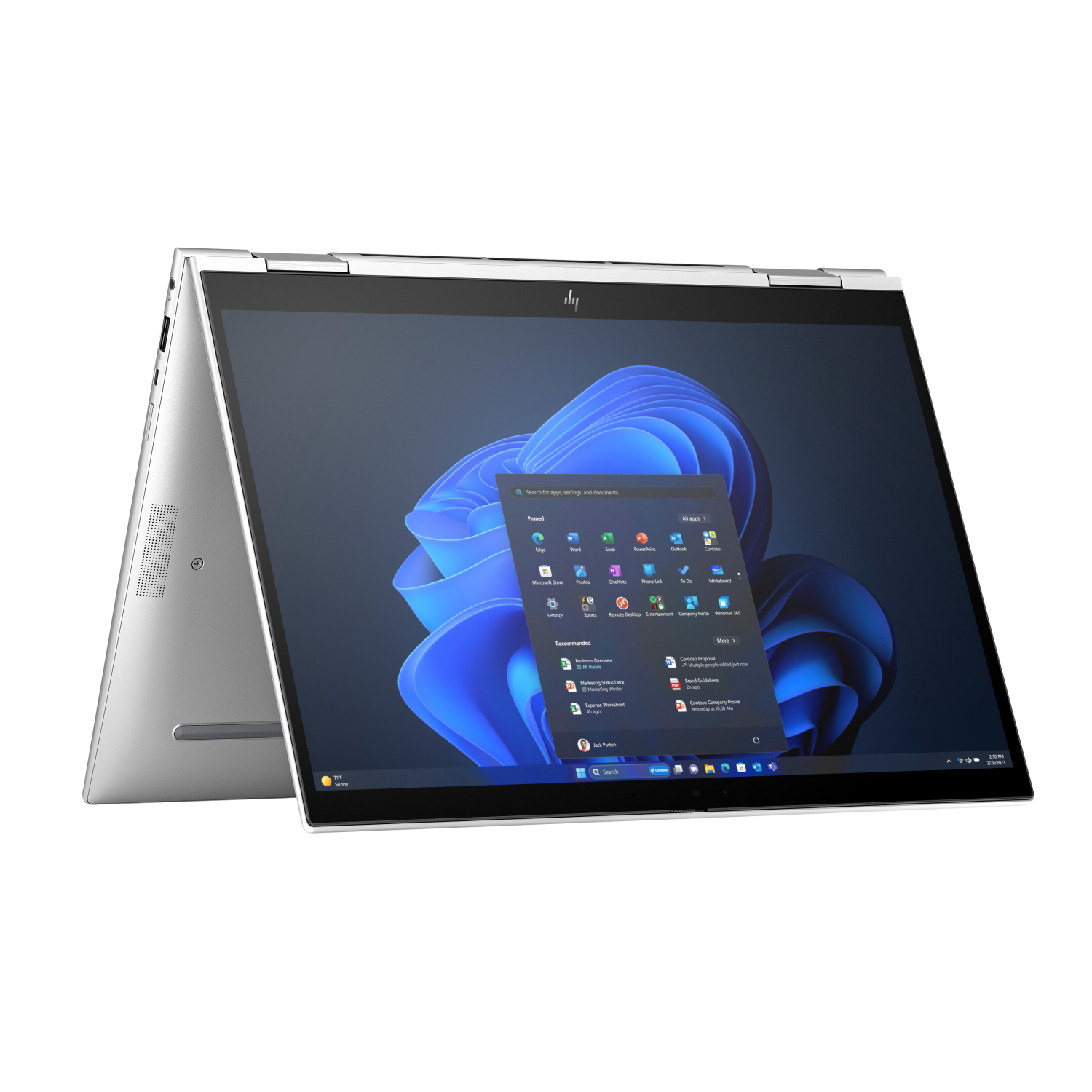 HP x360 Laptops - 13.3 Inches - 16GB - Silver