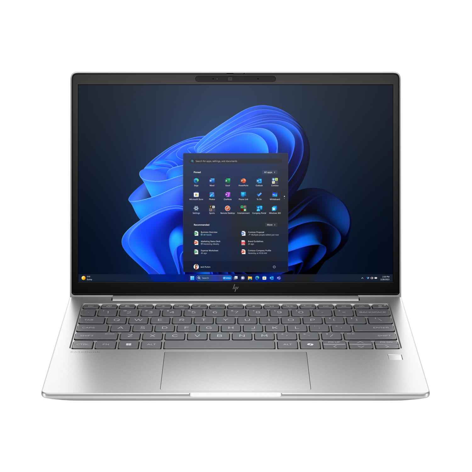 HP 225U Laptops - 13.3 Inches - 16GB - Silver