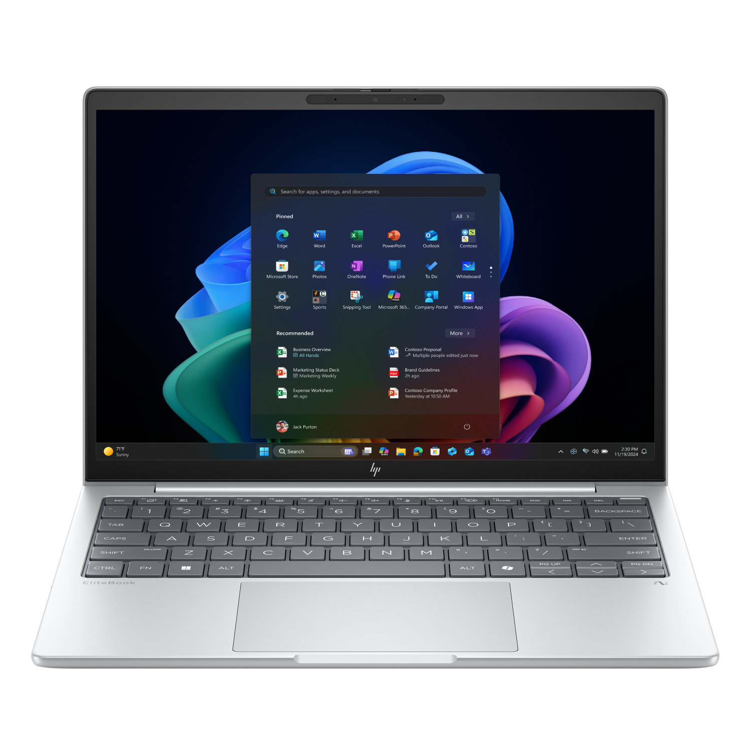 HP 800nits Laptops - 13.3 Inches - 32GB - Silver