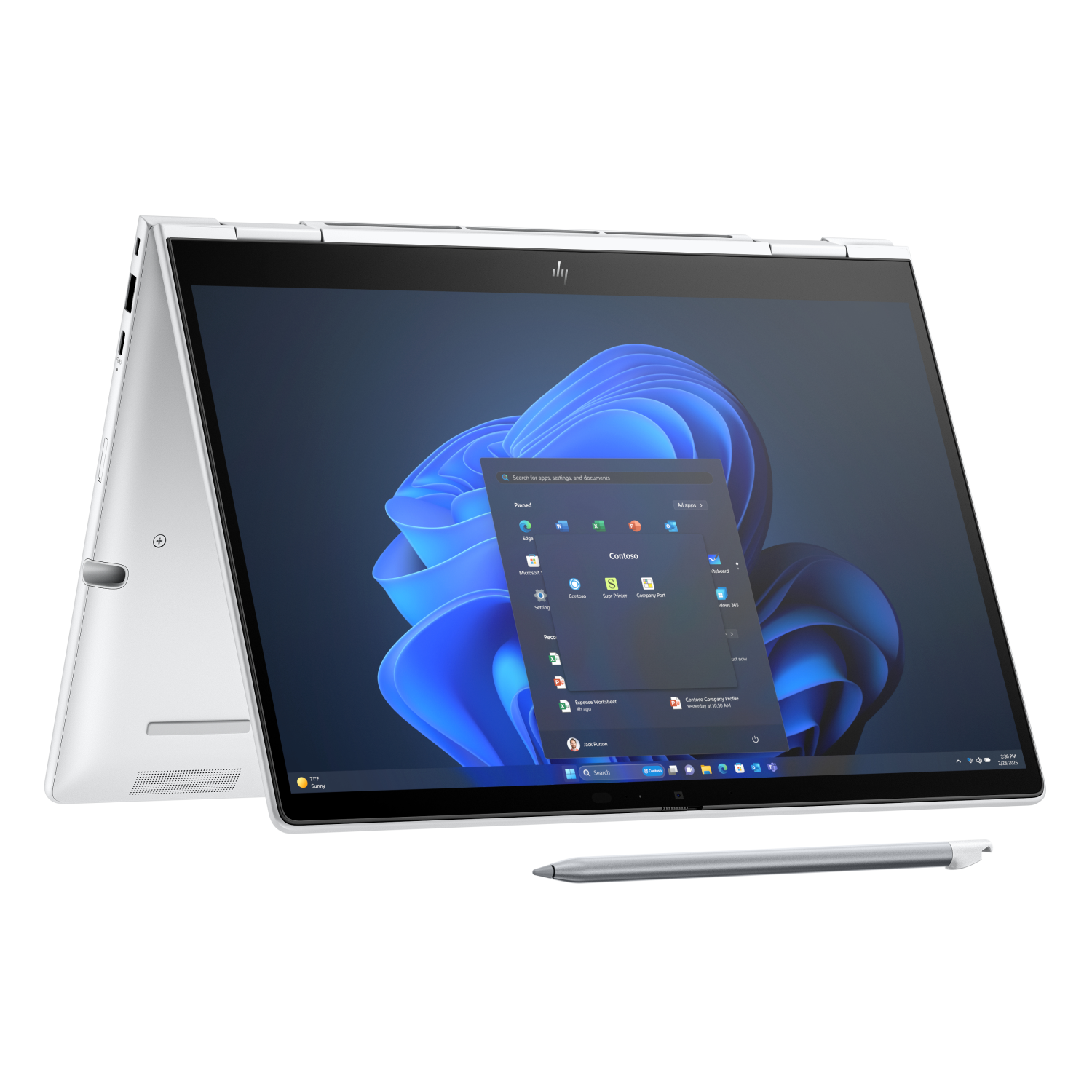 HP 225U Laptops - 13.3 Inches - 16GB - Silver