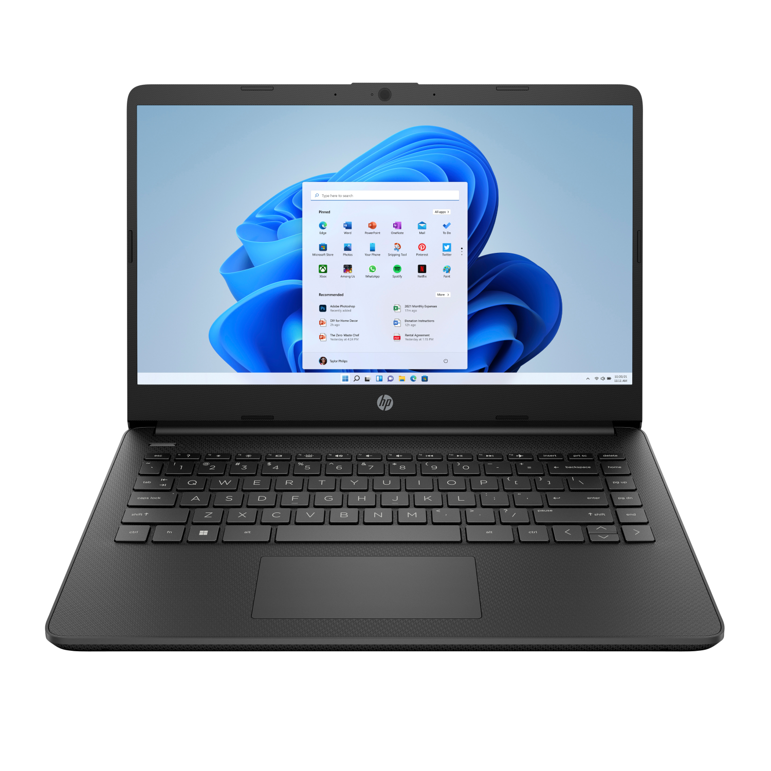 HP 14s-dq0007na Laptops - 14 Inches - 4GB - Black