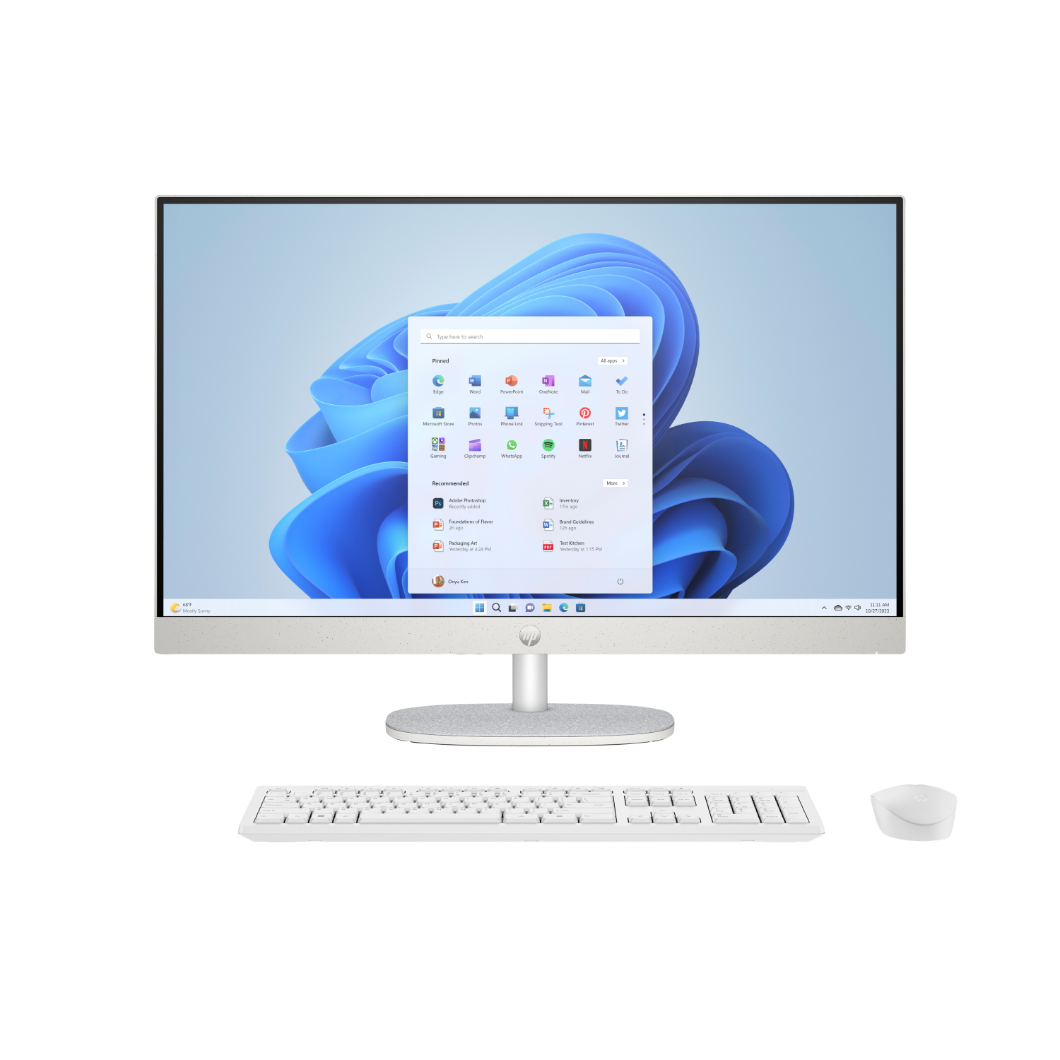 HP 27-cr0000na All-in-One PCs desktops and Workstations - 27 Inches - 16GB - White