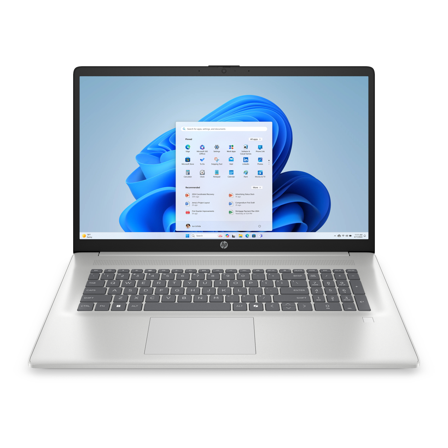 HP 17-cp2009na Laptops - 17.3 Inches - 8GB - Silver