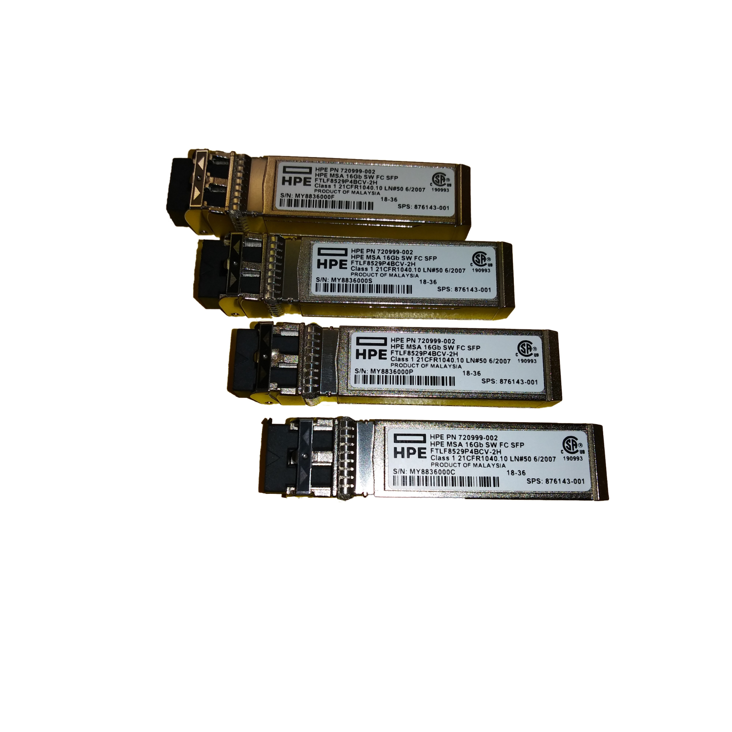 HP E MSA 16GB SHORT WAVE FIBRE CHANNEL SFP+ 4-PACK TRANSCEIVER