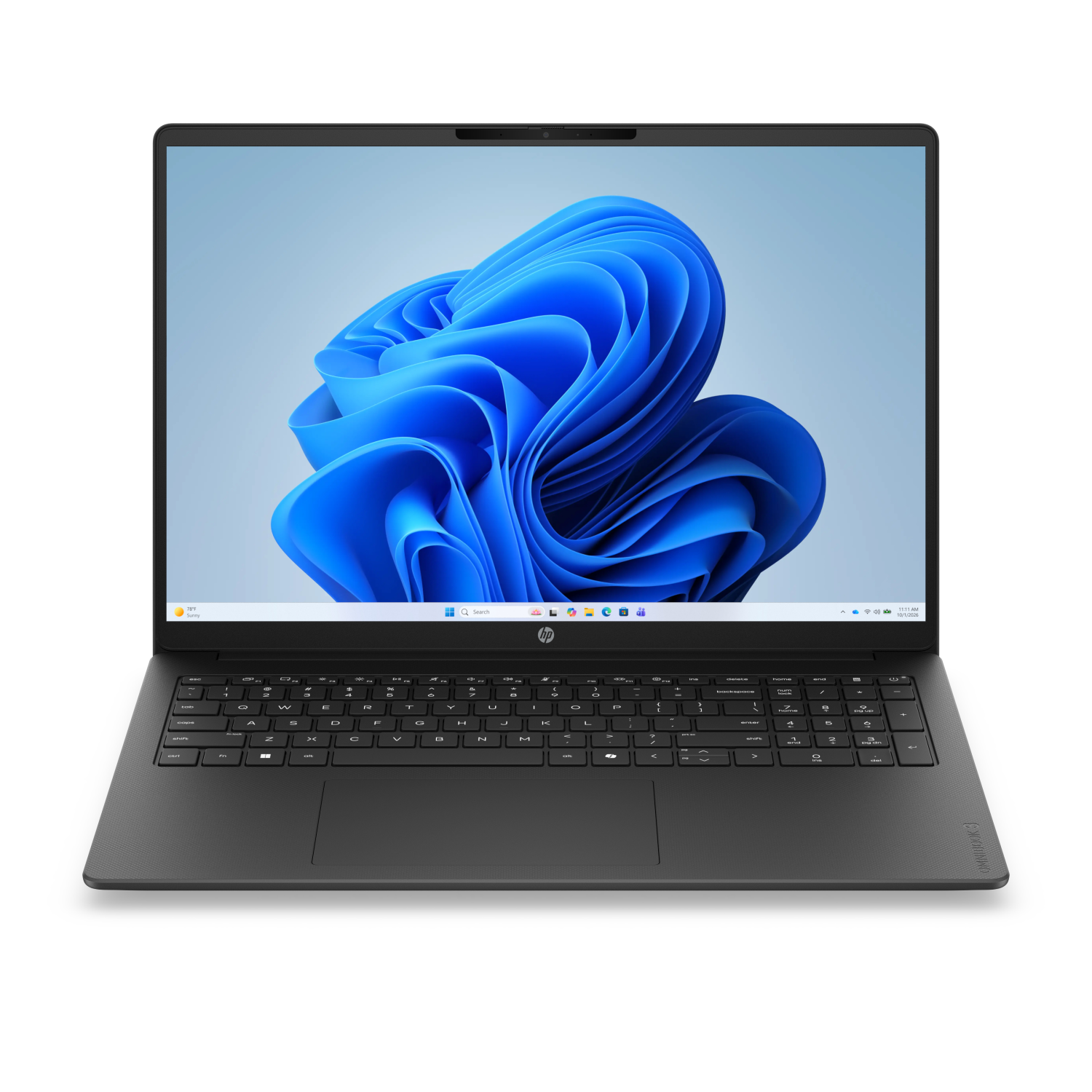 HP OmniBook 3 Laptop 16-by0000nax AMD Ryzen™ 5 40 40.6 cm (16") 2K 16 GB LPDDR5-SDRAM 512 GB SSD Wi-Fi 6 (802.11ax) Windows 11 Home Black