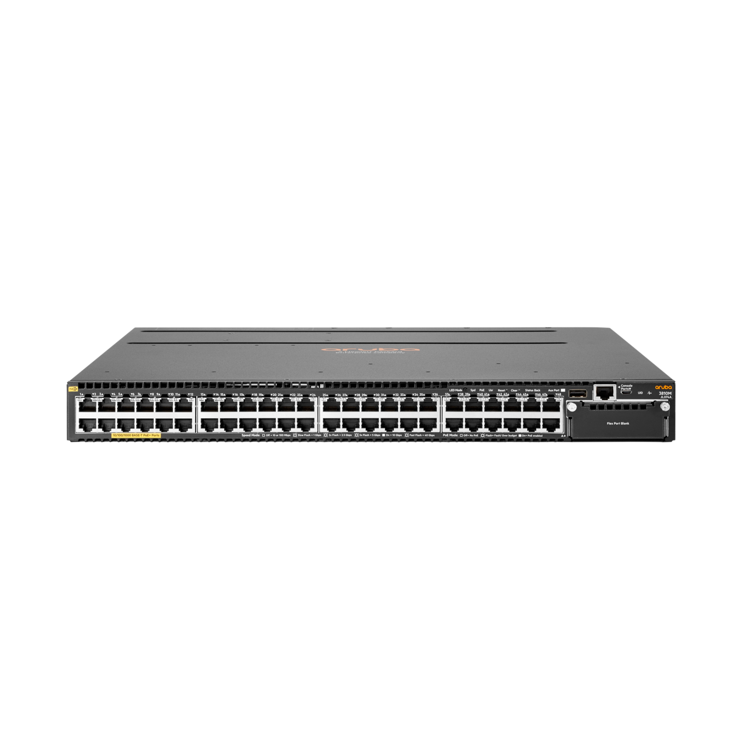 HP ARUBA 3810M 48*1G RJ-45 1-SLOT POE+ L3 SWITCH