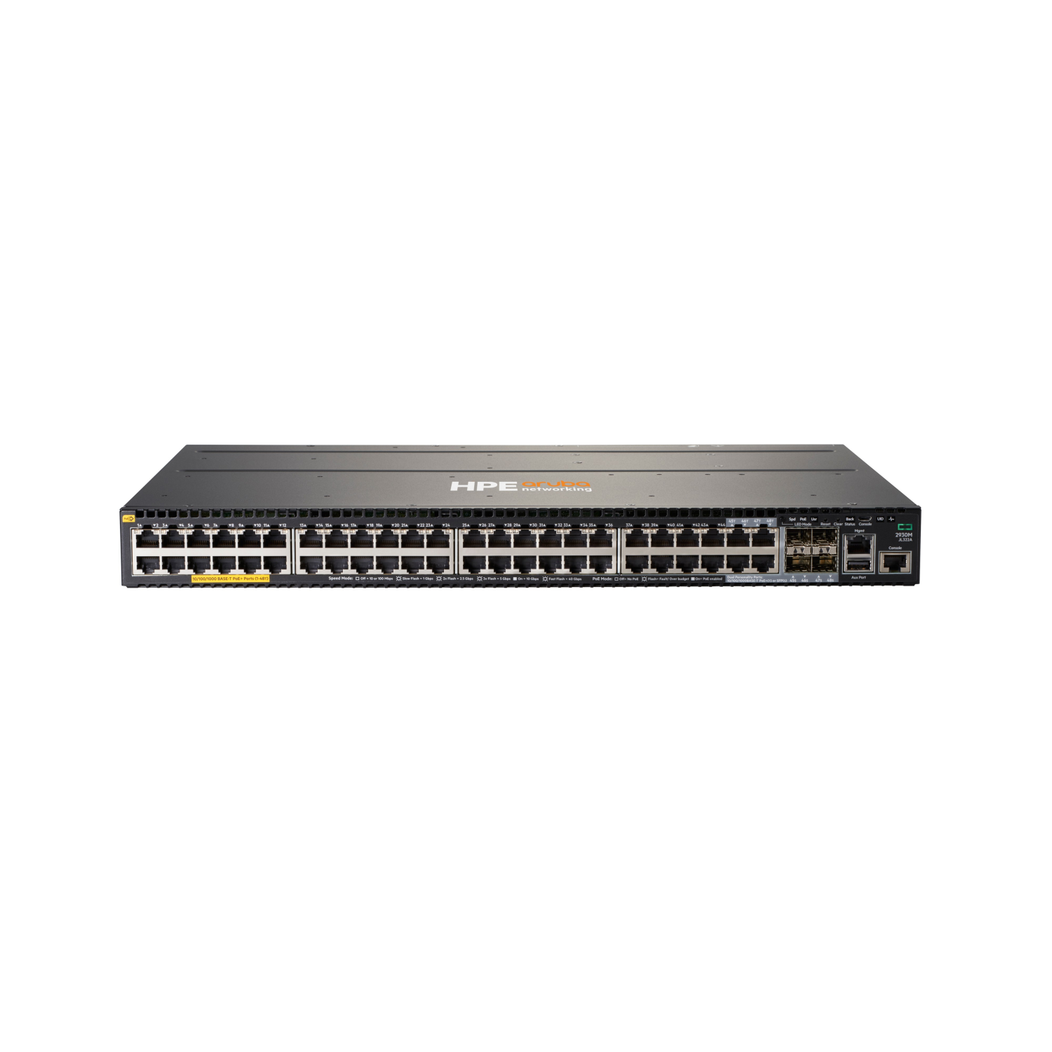 HP E ARUBA 2930M 48*1G RJ-45 1-SLOT POE+ 1440W L3 SWITCH