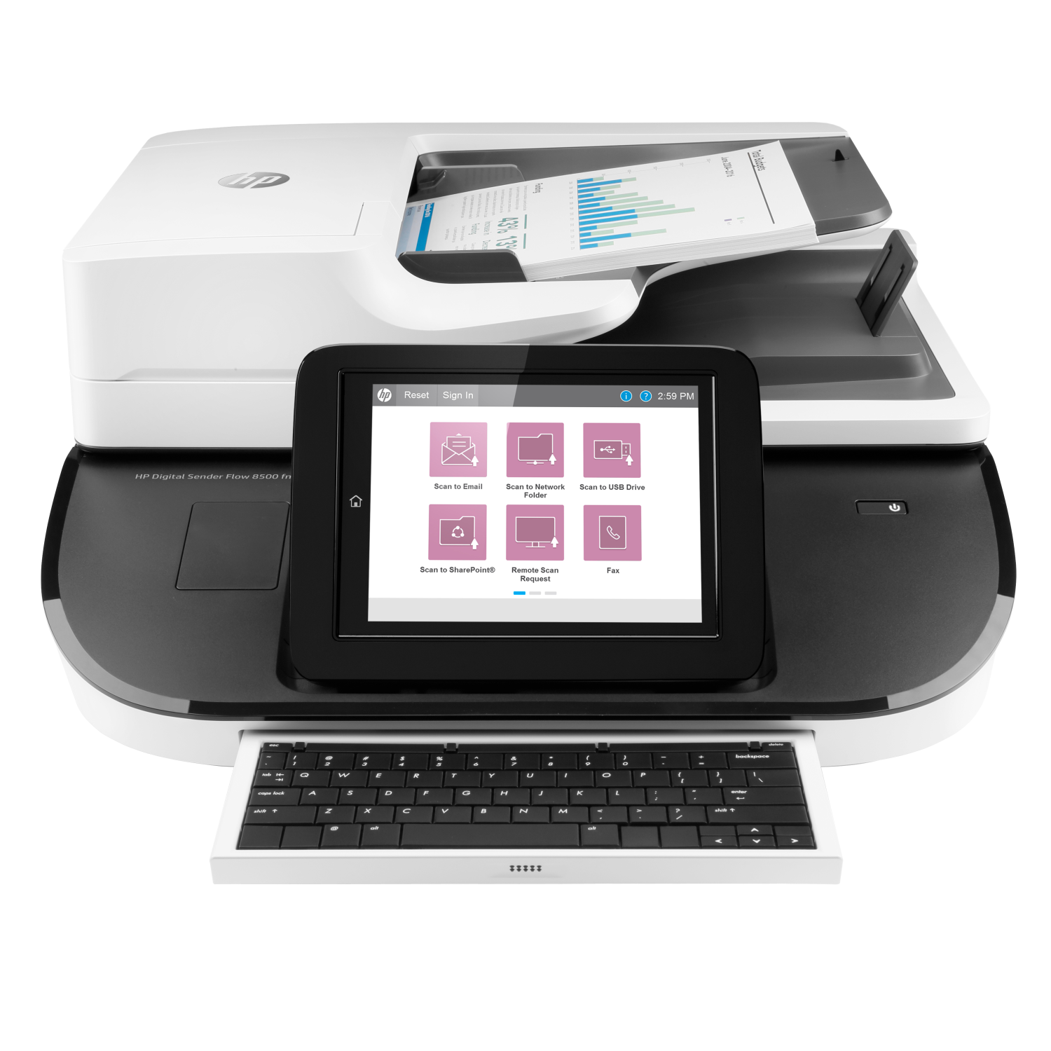 HP Digital Sender Flow 8500 fn2 Flatbed & ADF scanner