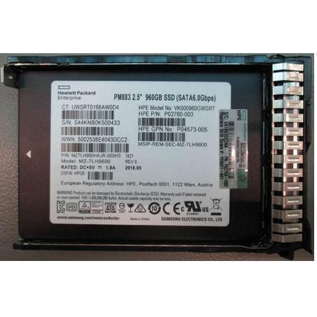 HP E 960GB 6G 2.5INCH RI SATA SC SSD