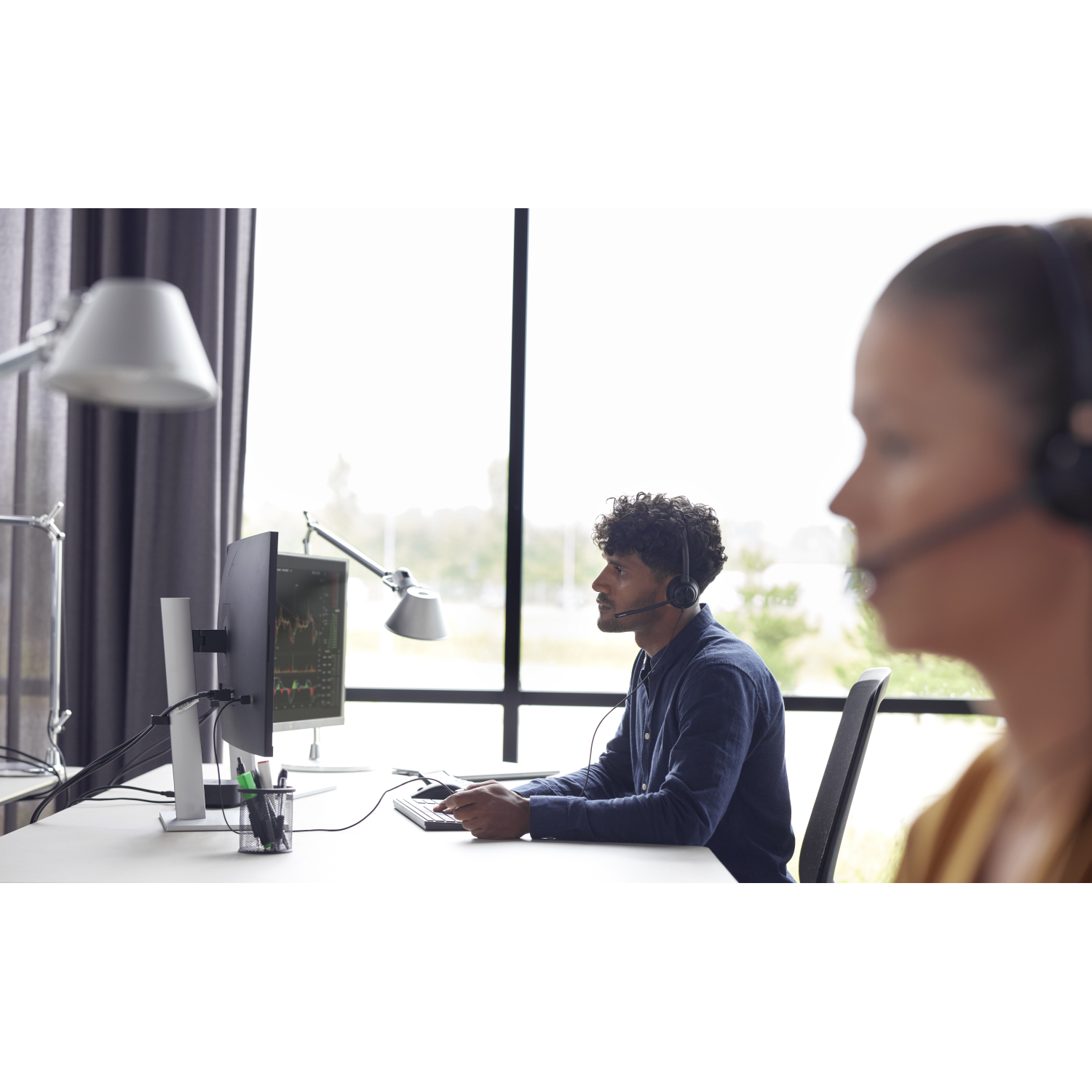 POLY EncorePro 310 Monoaural with Quick Disconnect Headset TAA